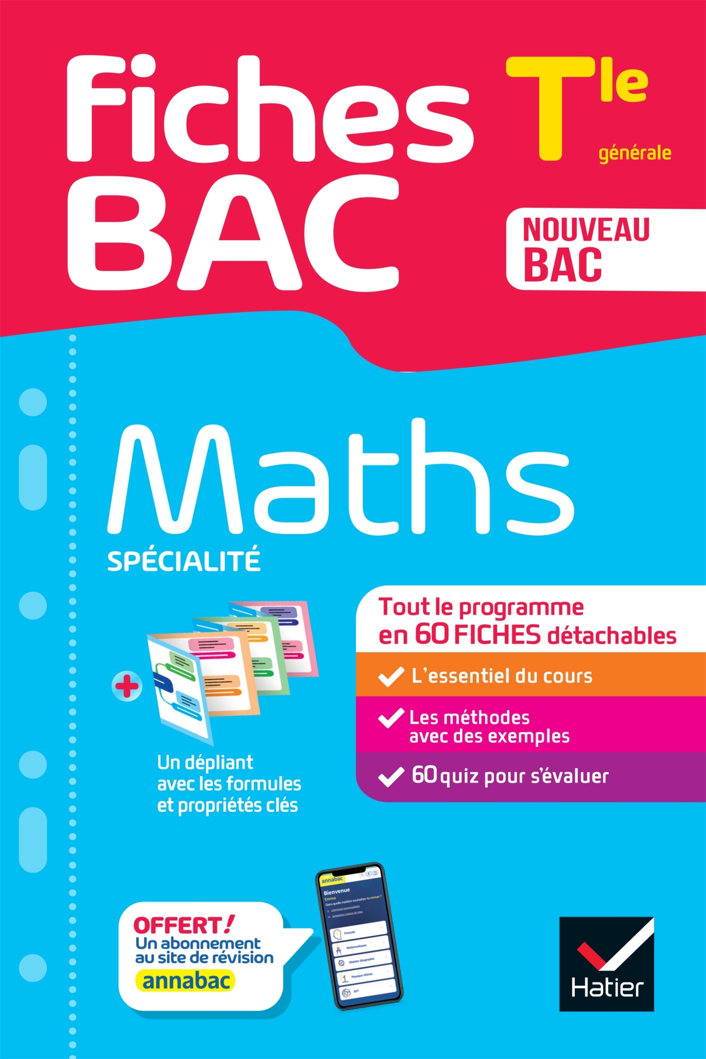 Fiches bac - Maths Tle (spécialité) - Bac 2025 - Michel Abadie - HATIER