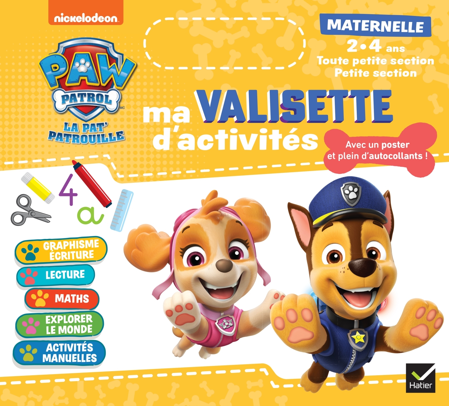 Ma valisette d'activités Maternelle TPS et PS Pat'Patrouille - 2-3 ans - Rachel Valentin - HATIER