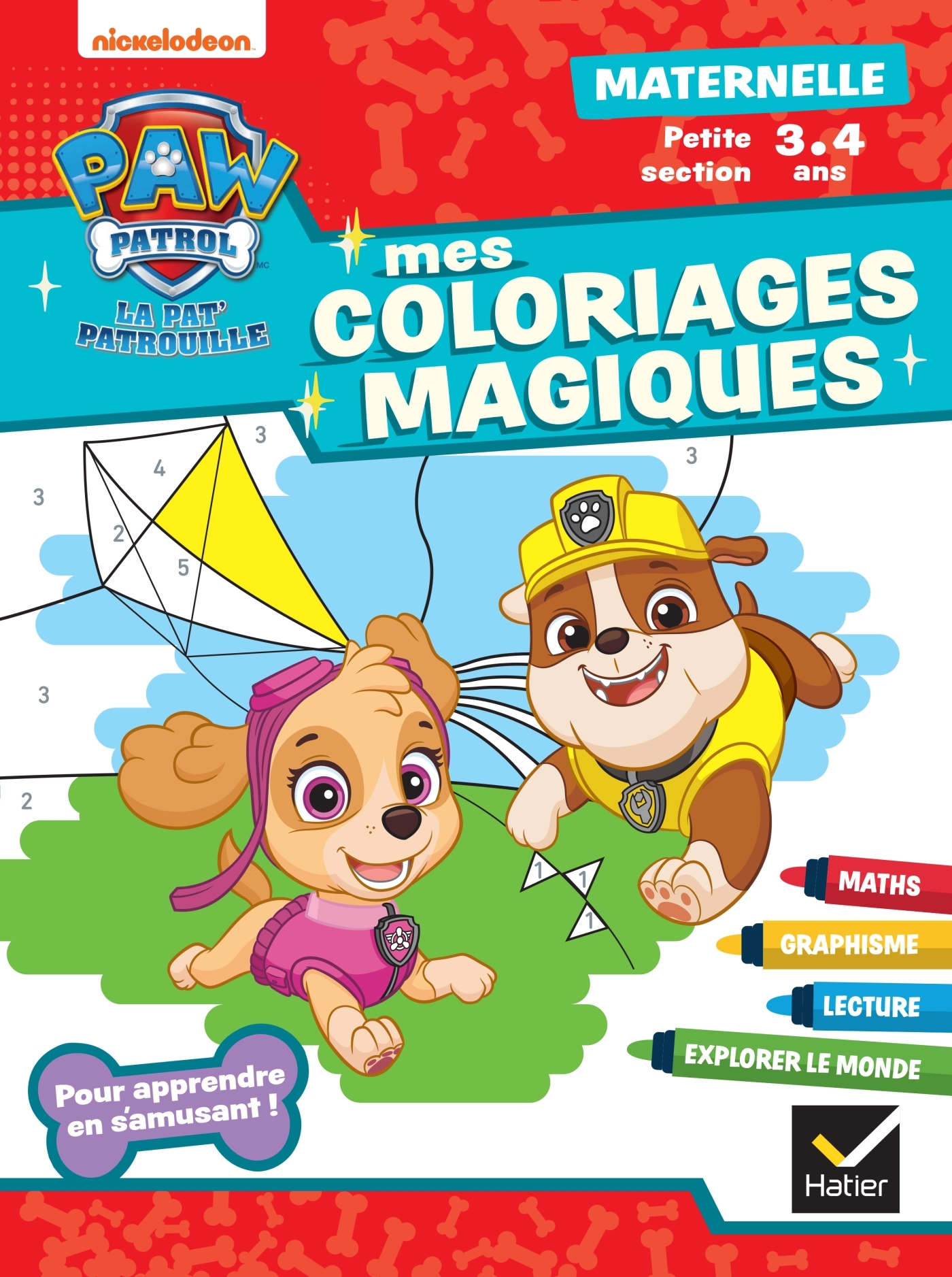 Mon coloriage magique Pat'Patrouille PS - 3 ans - Rachel Valentin - HATIER