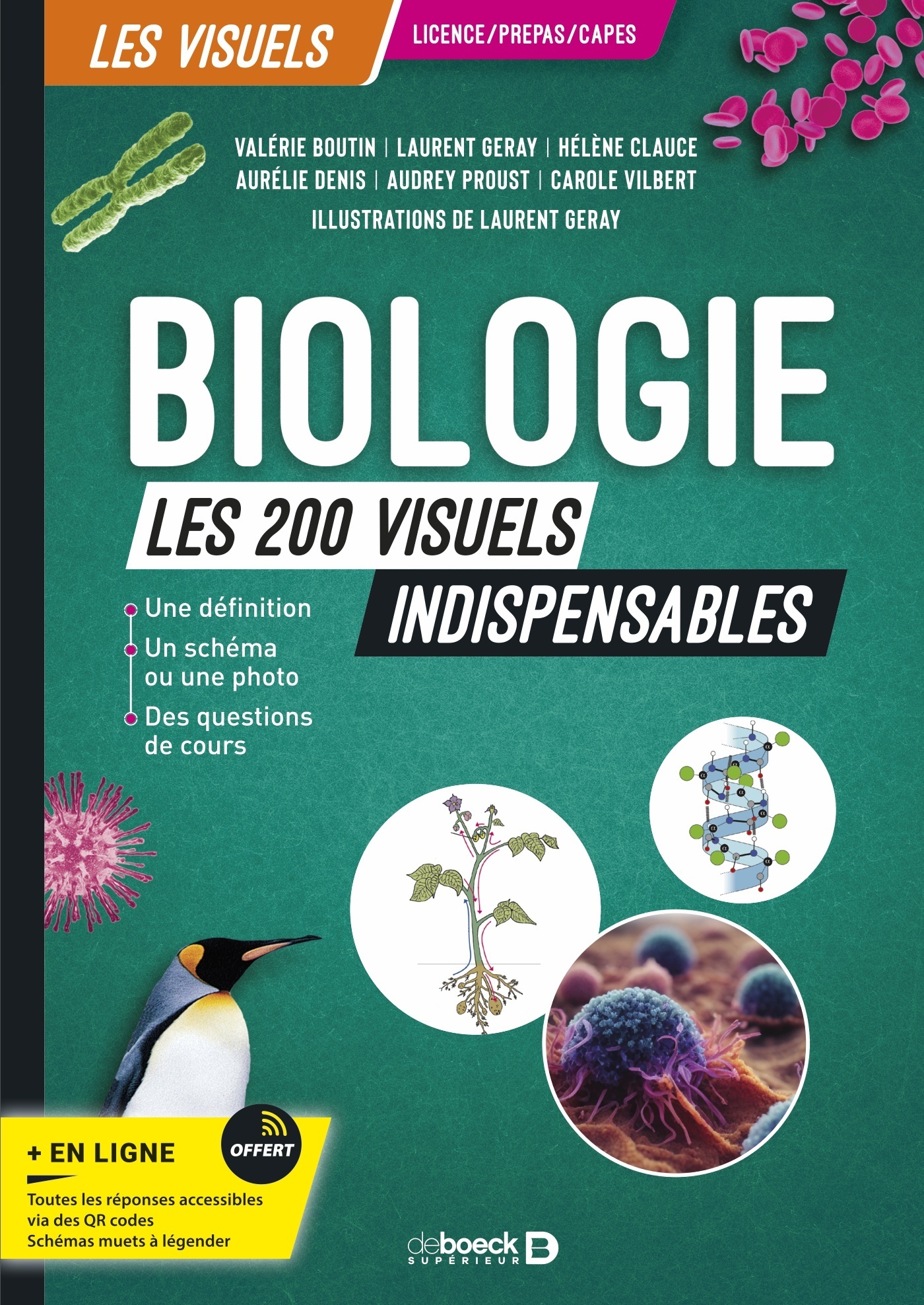 Biologie - Les 200 visuels indispensables - Valérie Boutin - DE BOECK SUP