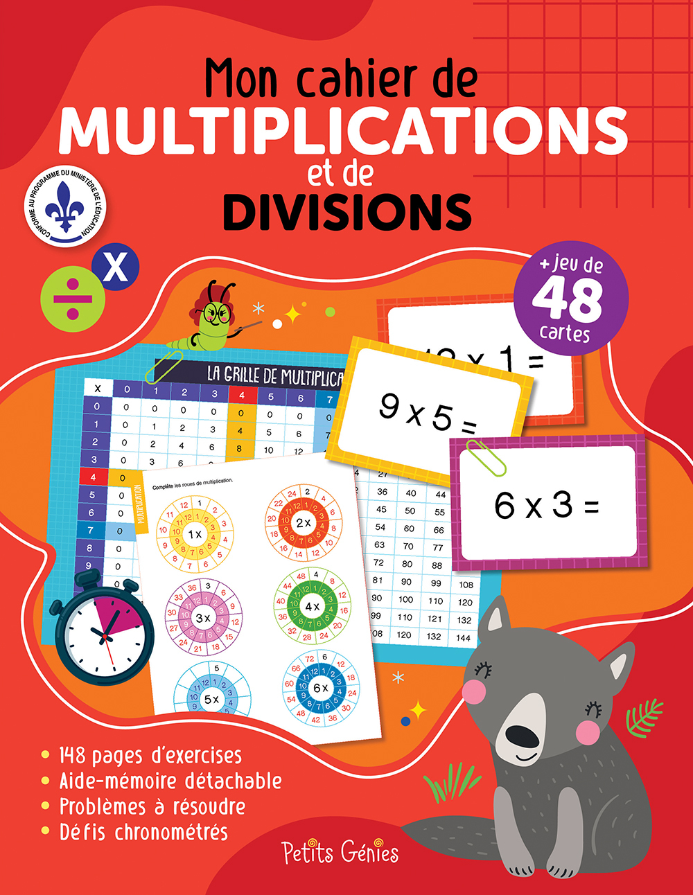 Mon cahier de multiplications et de divisions - Florence Barbeau - PETITS GENIES