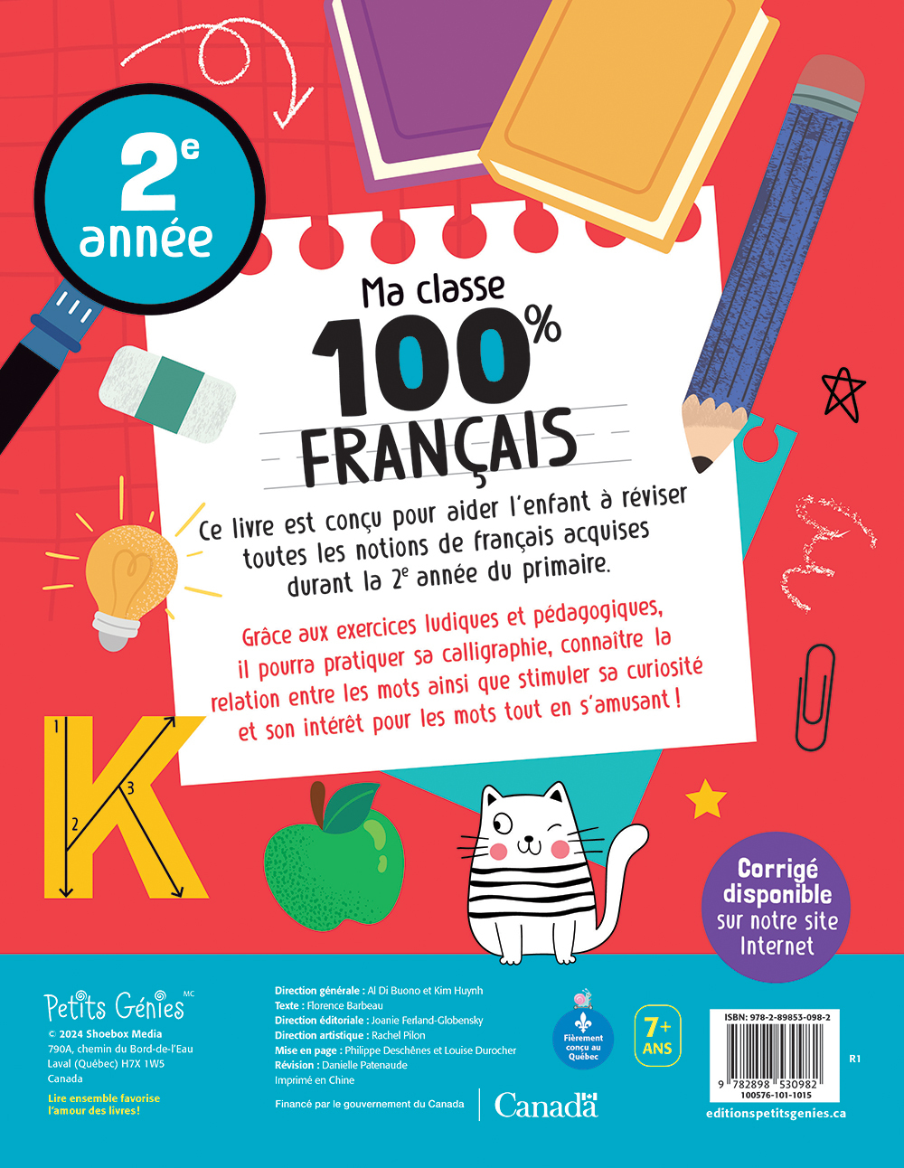 Ma classe 100% FRANÇAIS CE1 - Florence Barbeau - PETITS GENIES