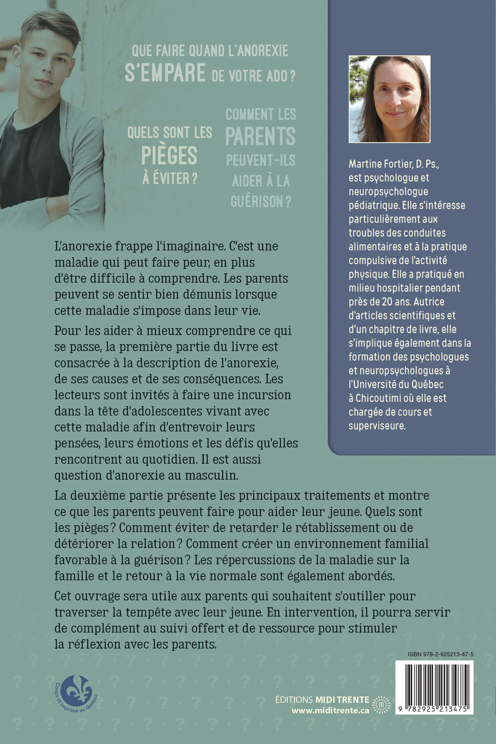 L'anorexie à l'adolescence - Guide pour les parents et les intervenants - 10 questions sur... -  MIDI TRENTE - MIDI TRENTE