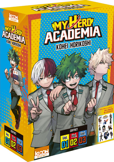 Coffret My Hero Academia vol. 1 à 3 - Kohei Horikoshi - KI-OON