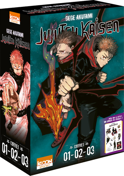 Coffret Jujutsu Kaisen vol. 1 à 3 - Gege Akutami - KI-OON