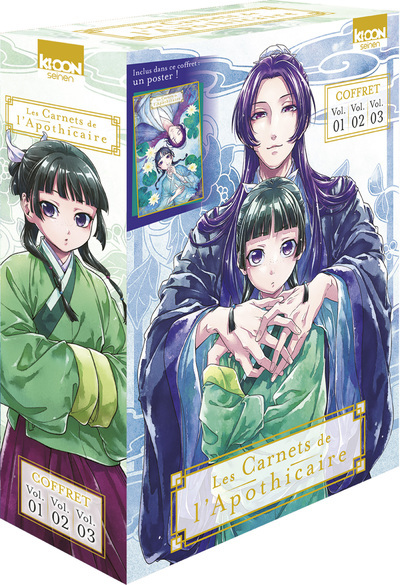 Coffret Les Carnets de l'apothicaire vol. 1 à 3 - Natsu Hyuuga - KI-OON