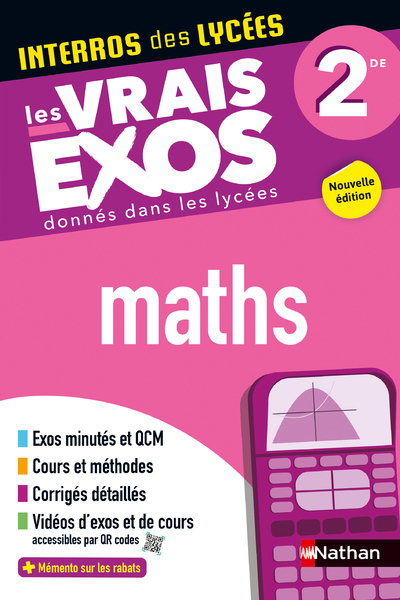 Interros des Lycées Maths 2de - Erick de Brauwere - NATHAN