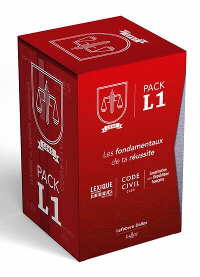 Pack L1 2025 : Code civil - Lexique des termes juridiques - Constitution de la République Fr. 23e -  Collectif - DALLOZ