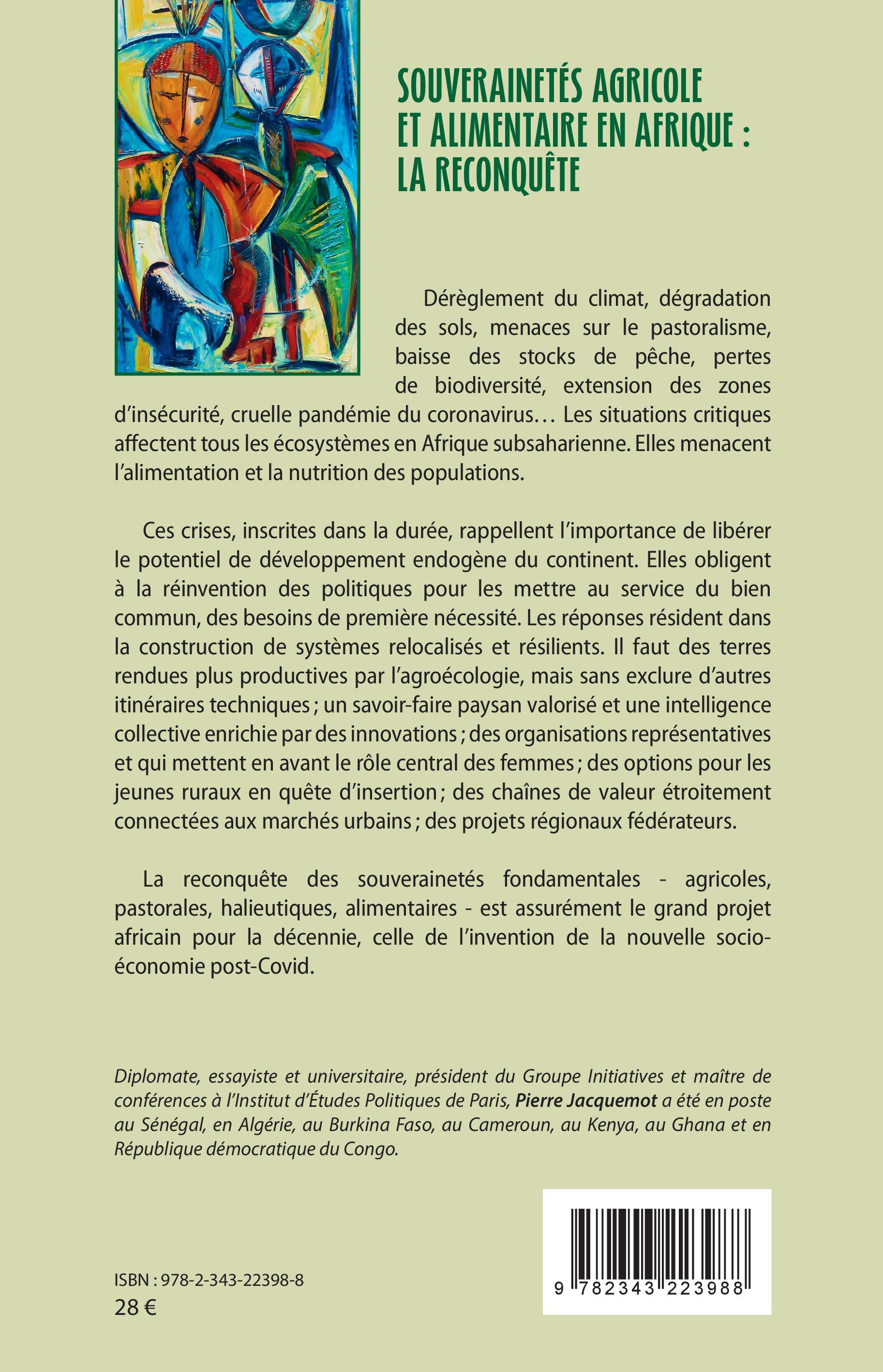 Souverainetés agricole et alimentaire en Afrique : la reconquête - Pierre Jacquemot - L'HARMATTAN