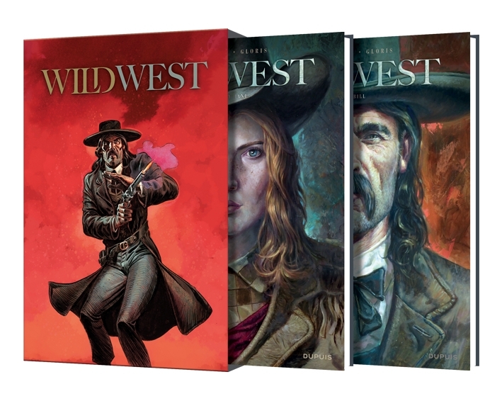 Fourreau Wild West T1 + T2 avec ex-libris signé - XXX - DUPUIS