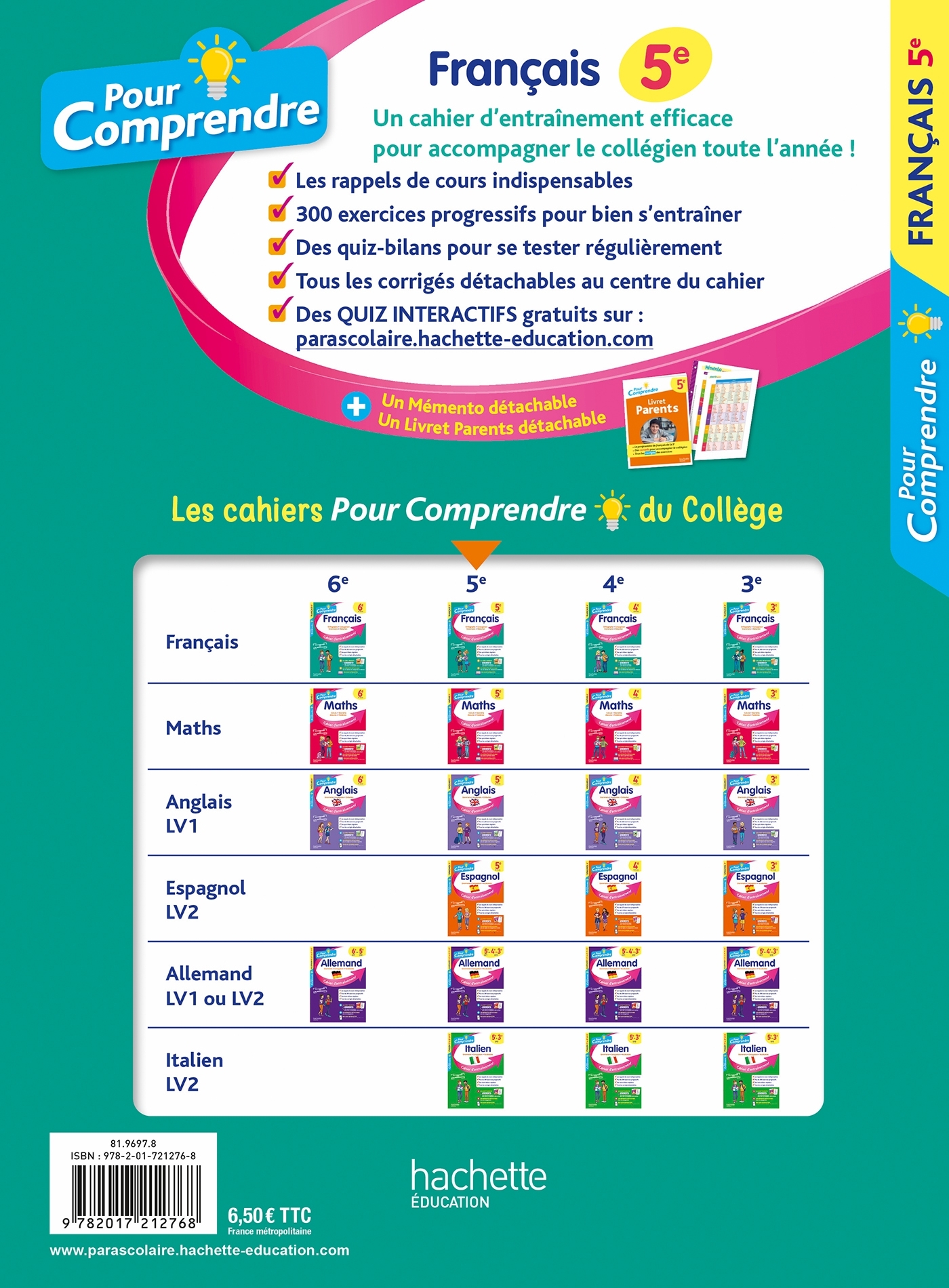 Pour Comprendre Français 5e - Isabelle Lisle - HACHETTE EDUC