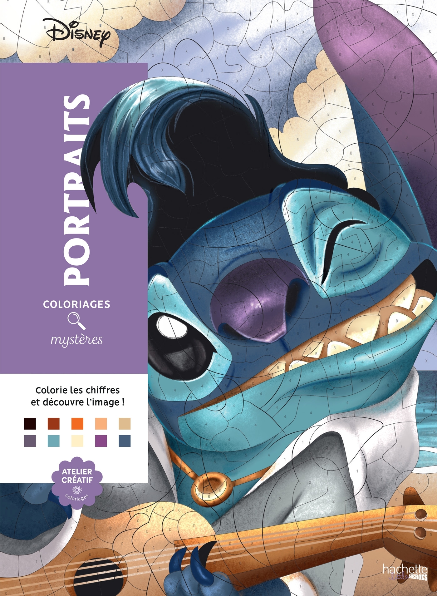 Coloriages mystères Disney - Portraits (trompe l'oeil) - Christophe Alexis Perez - HACHETTE HEROES