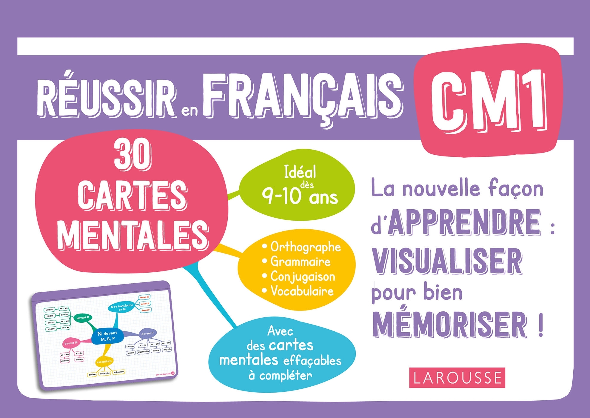 Cartes mentales Français CM1 - Caroline Jambon - LAROUSSE