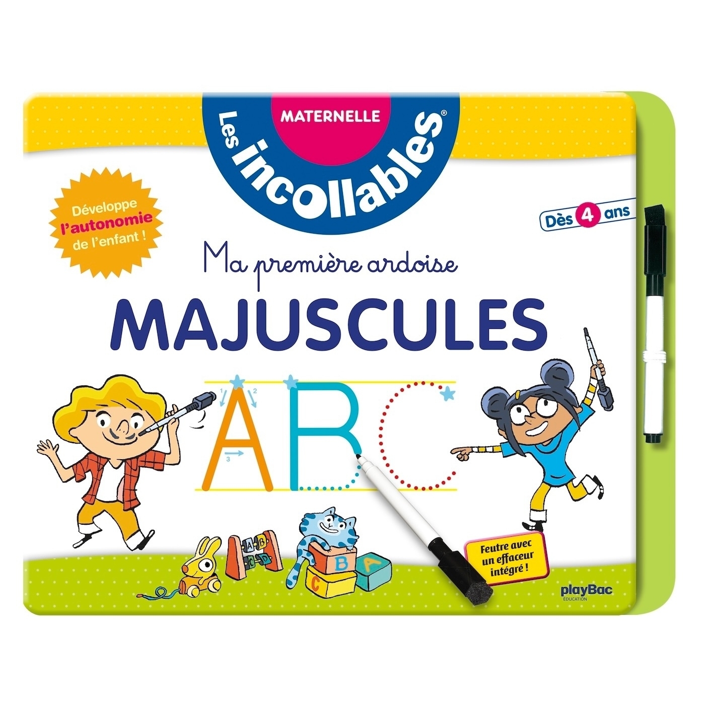 Les Incollables - Ma première ardoise - Majuscules - Laurent Audouin - PLAY BAC