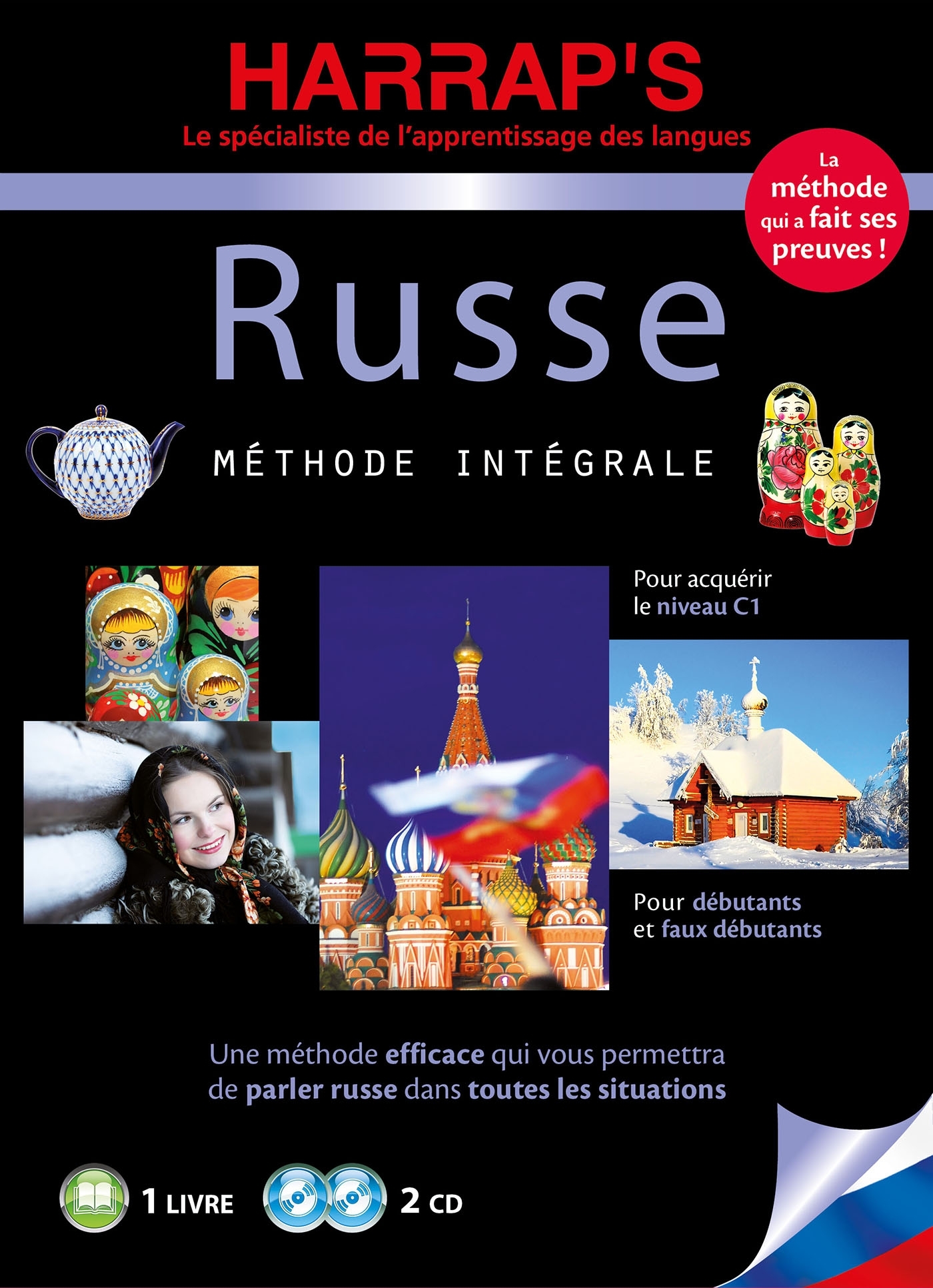 Harrap's méthode intégrale Russe - 2 CD + livre -   - HARRAPS