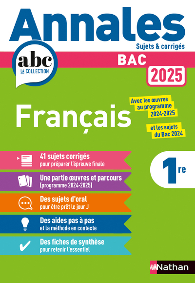 Annales Bac Français 2025 - Anne Cassou-Noguès - NATHAN