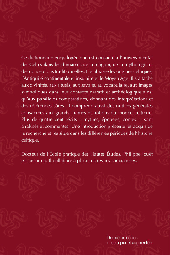 Dictionnaire de la mythologie et de la religion celtiques - Philippe Jouet - YORAN EMBANNER