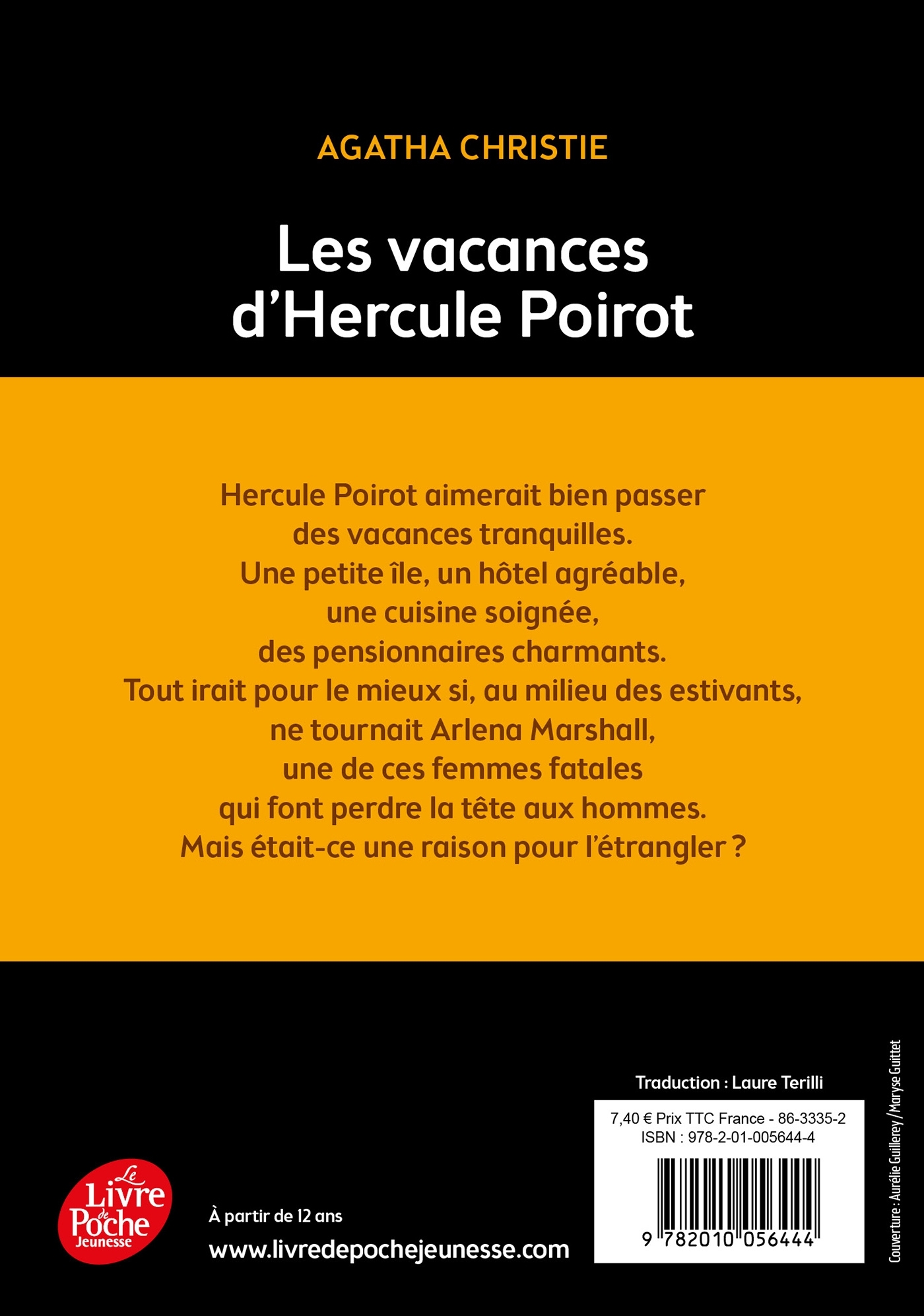 Les vacances d'Hercule Poirot - Agatha Christie - POCHE JEUNESSE