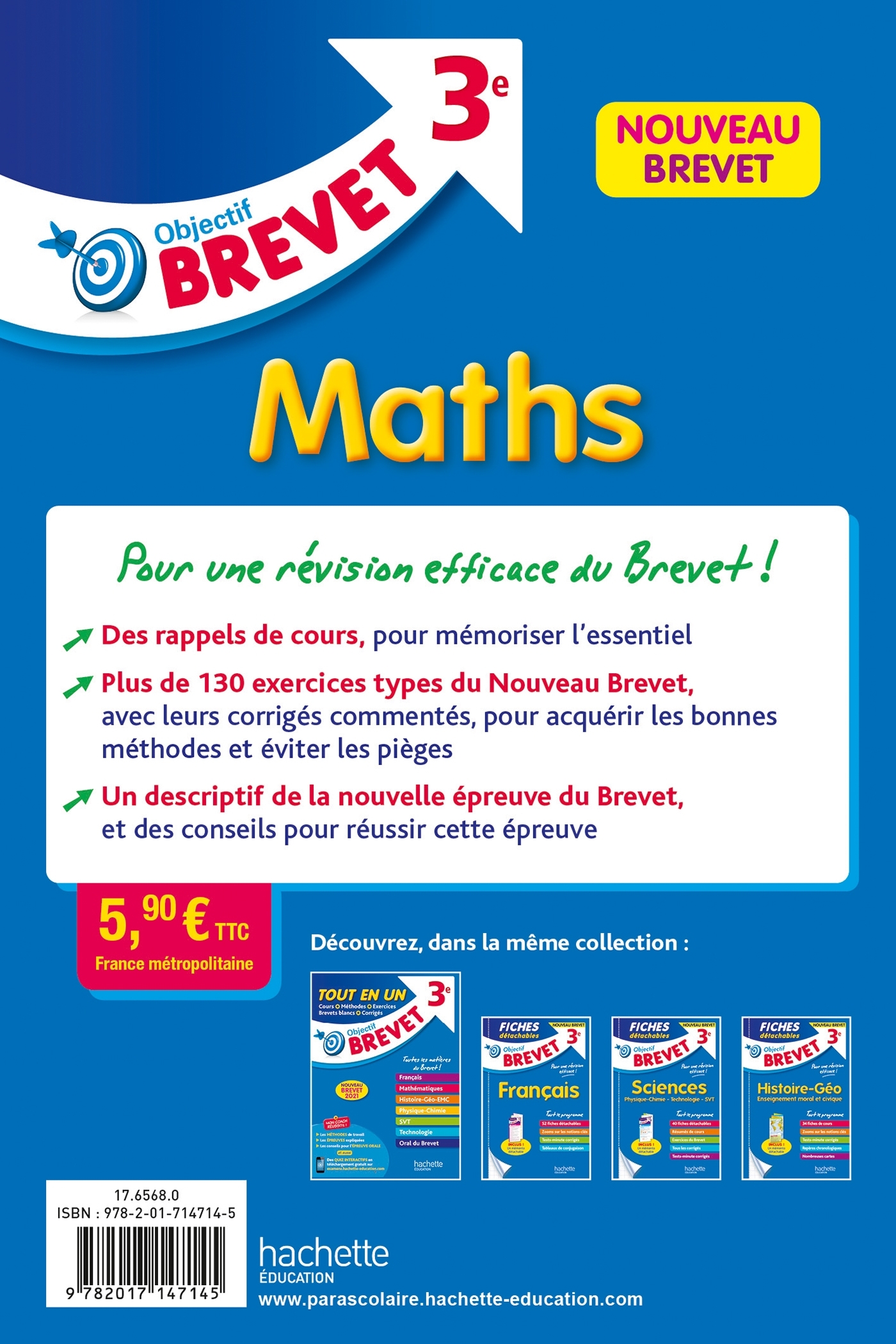 Objectif Brevet - Fiches Maths - Nicolas Clamart - HACHETTE EDUC