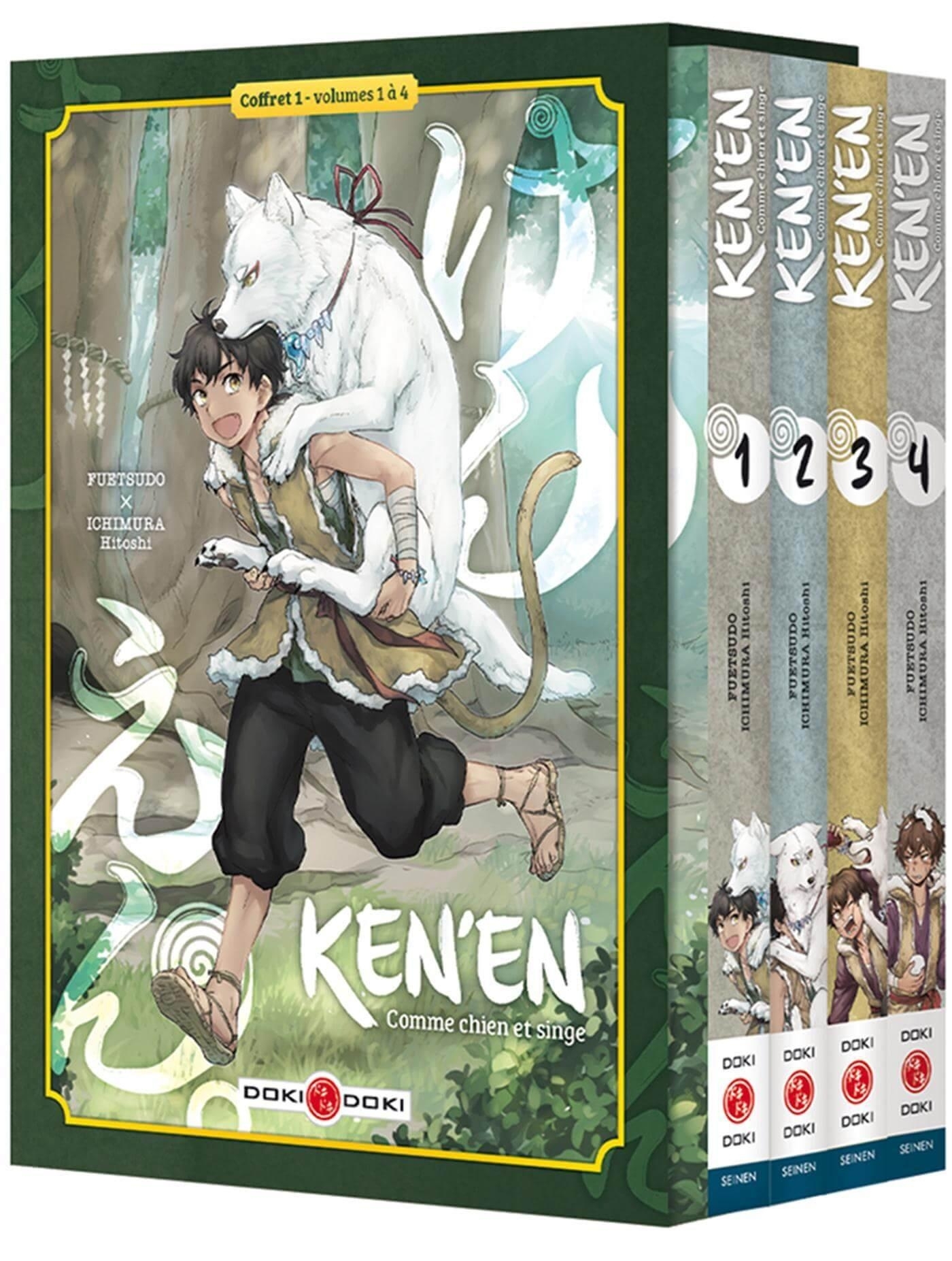 Ken'en - Comme chien et singe - Coffret - vol. 01 à 04 - Hitoshi ICHIMURA - BAMBOO