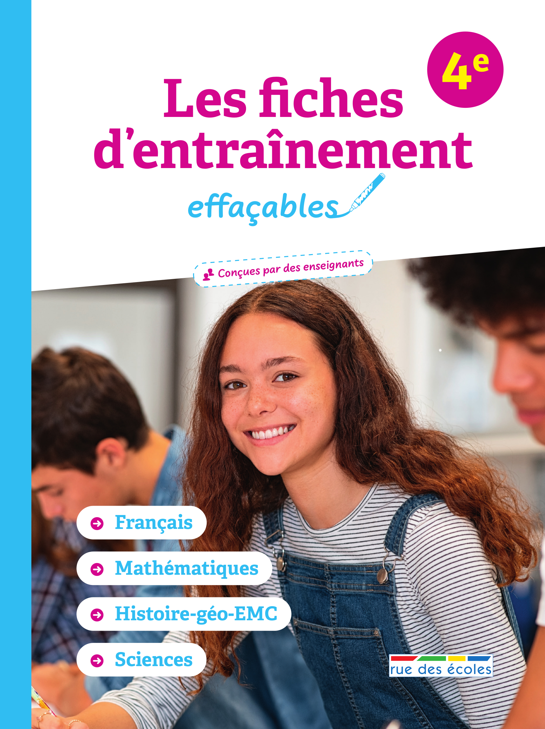 Les fiches d'entraînement effaçables 4e -  Collectif - RUE DES ECOLES