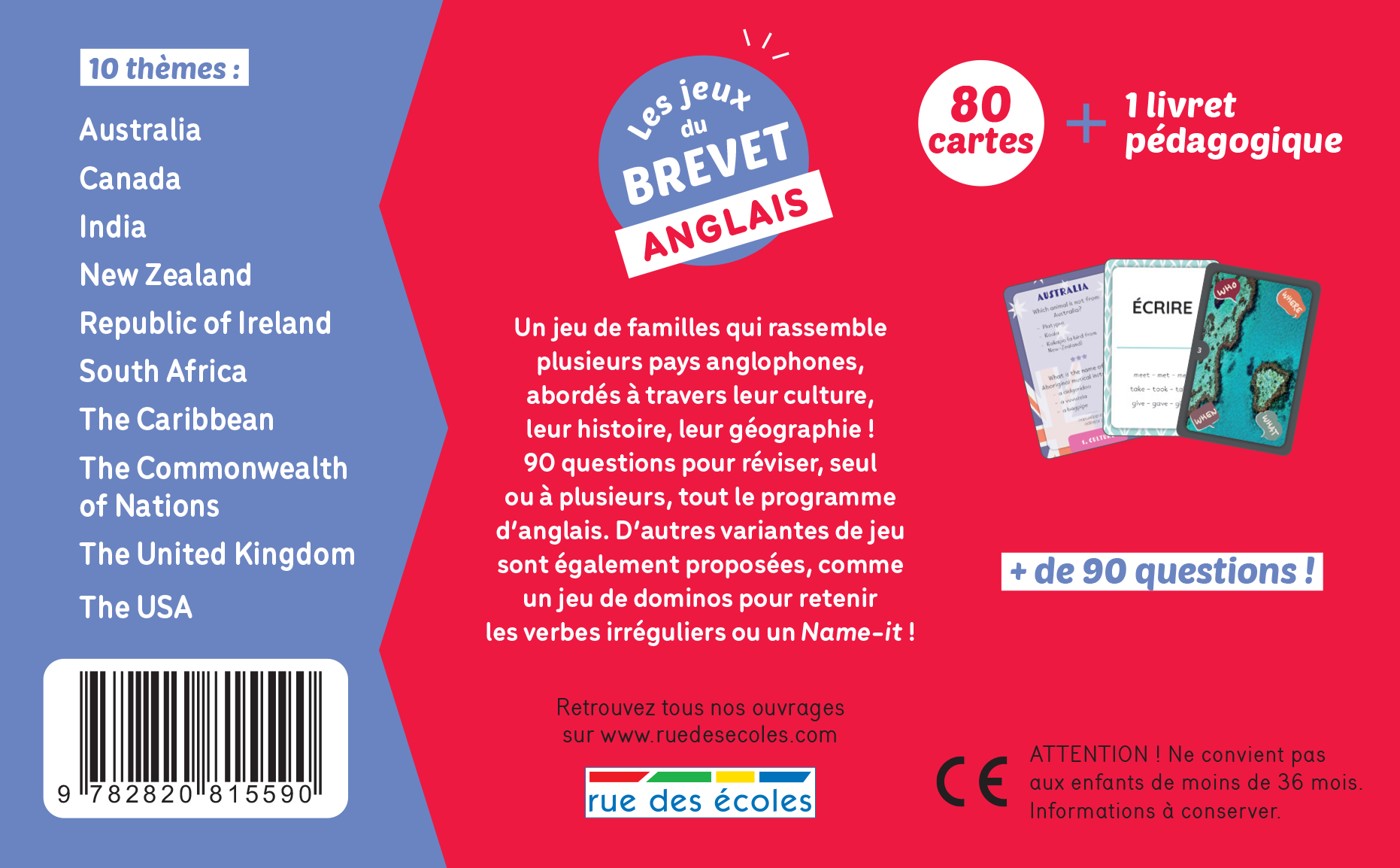 Les jeux du Brevet Anglais -  Collectif - RUE DES ECOLES