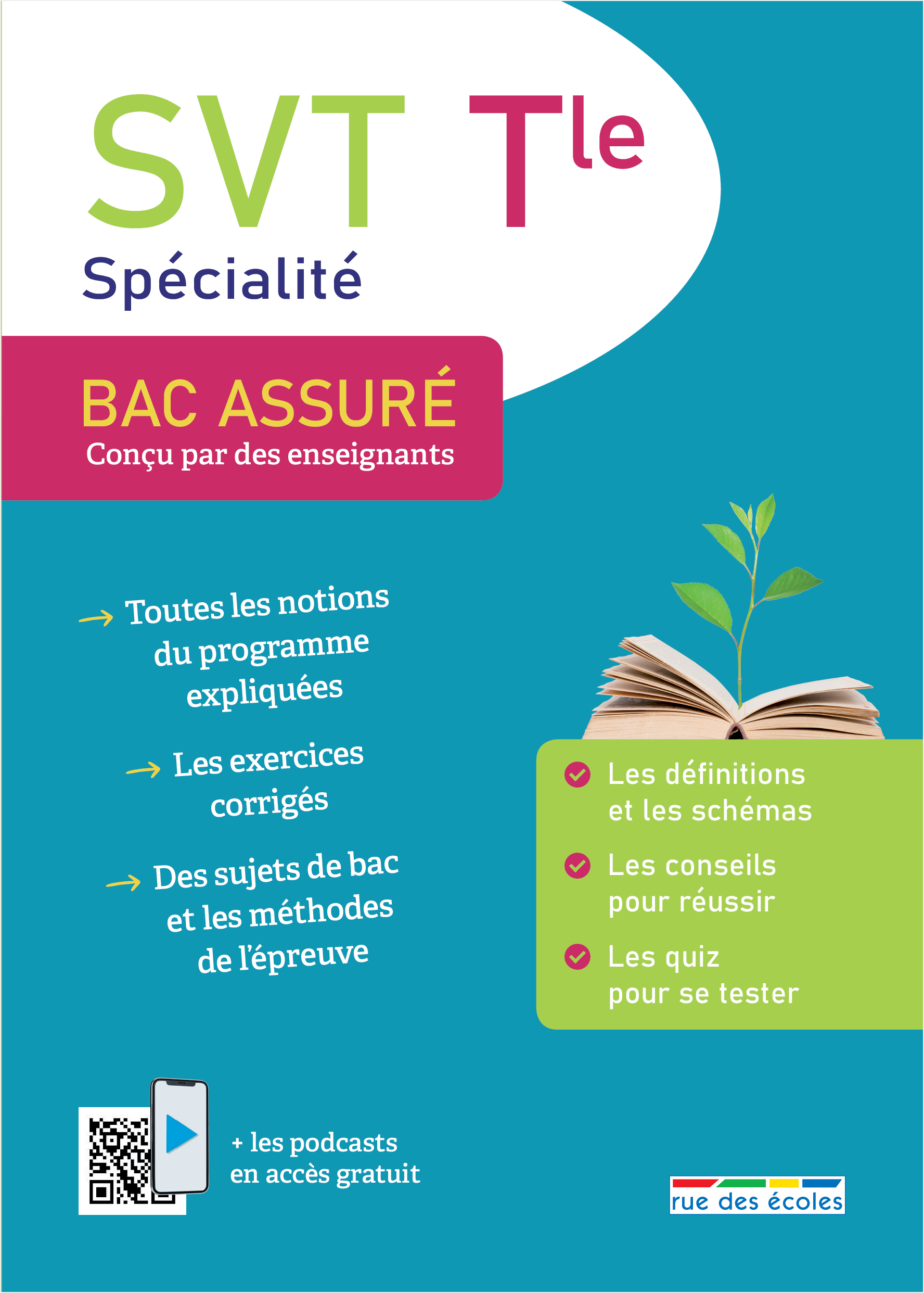 Bac assuré - Spécialité SVT - Terminale -  Collectif - RUE DES ECOLES