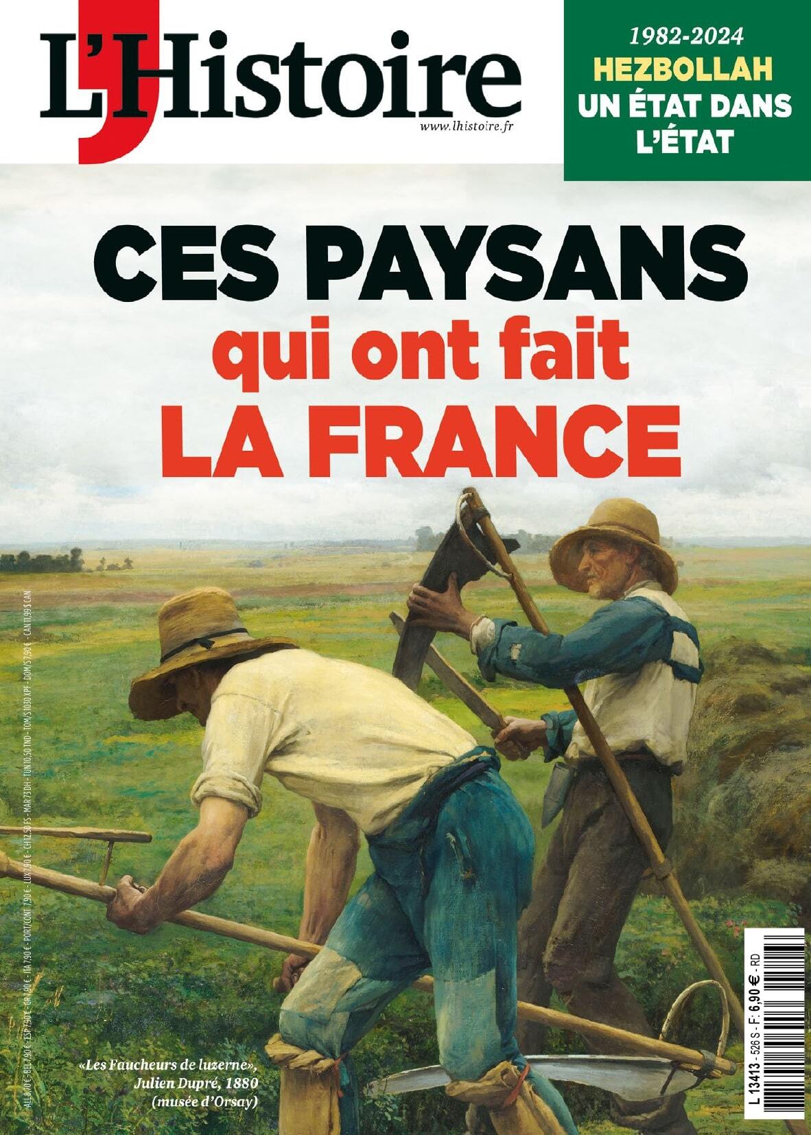 L'Histoire n°526 : Ces Paysans qui ont fait la France - Décembre 2024 -  L'histoire - L HISTOIRE REVU