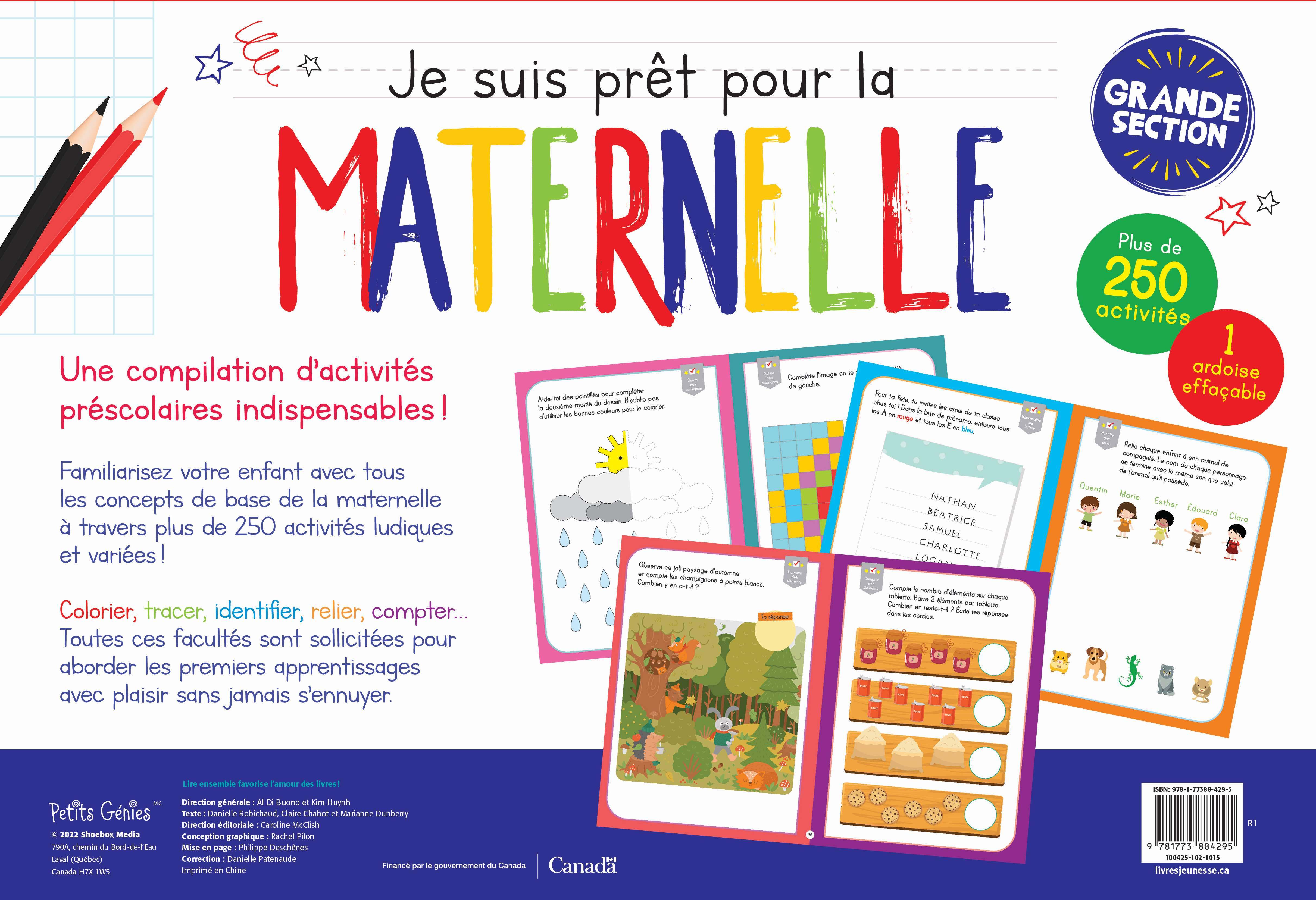 Je suis prêt pour la maternelle - Claire Chabot - PETITS GENIES