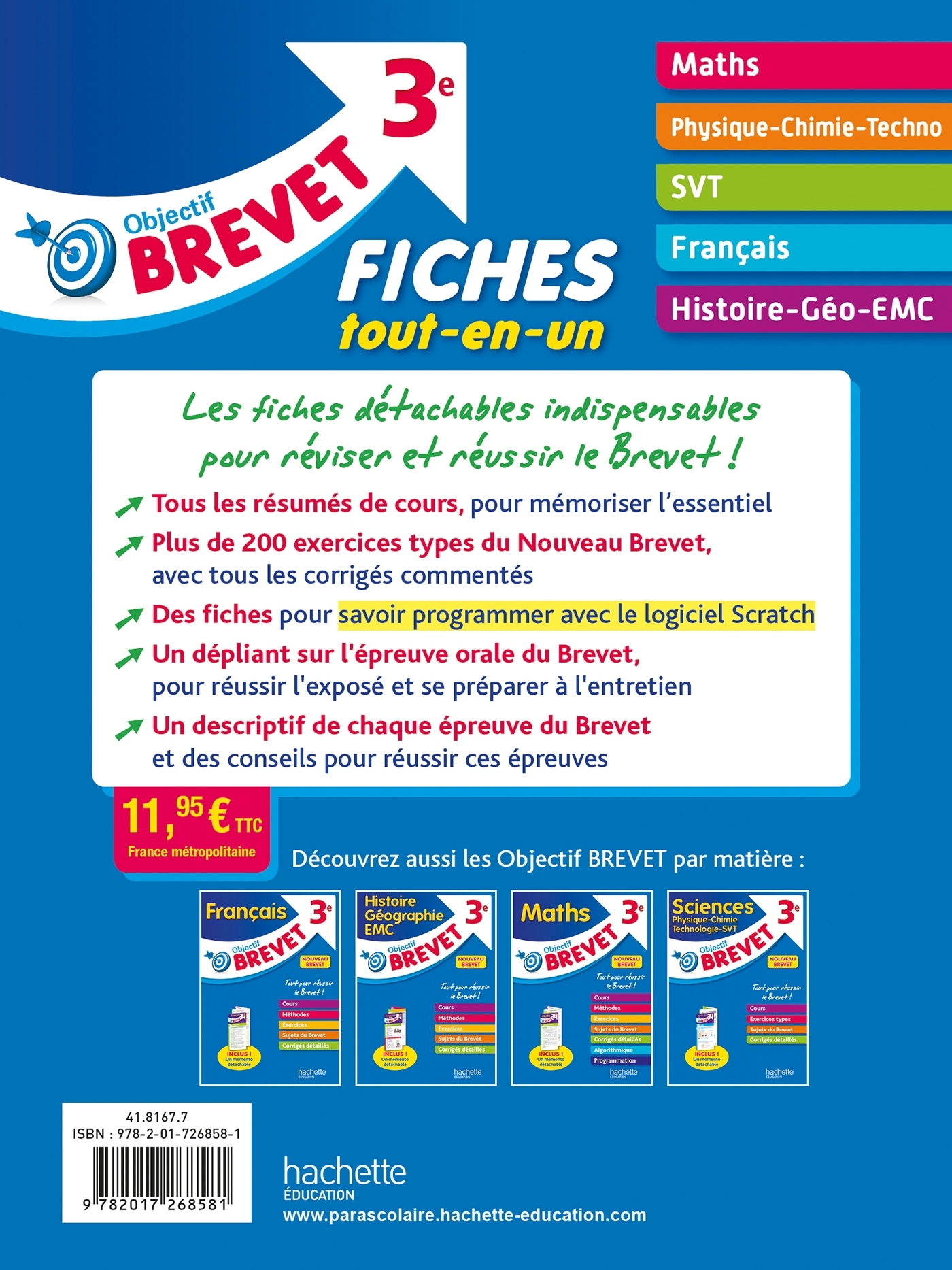 Objectif Brevet - Fiches Tout-en-un 2025 - Nicolas Clamart - HACHETTE EDUC