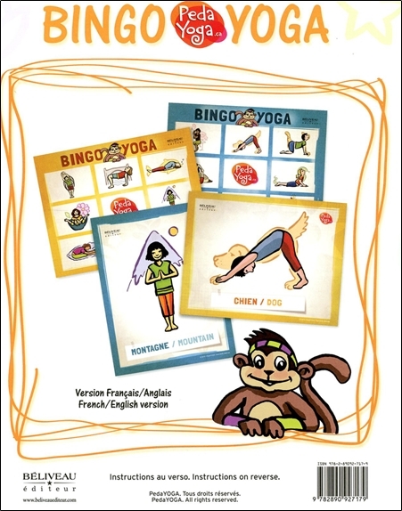 Bingo Yoga pour les enfants - Jeux et postures - France Hutchison - BELIVEAU