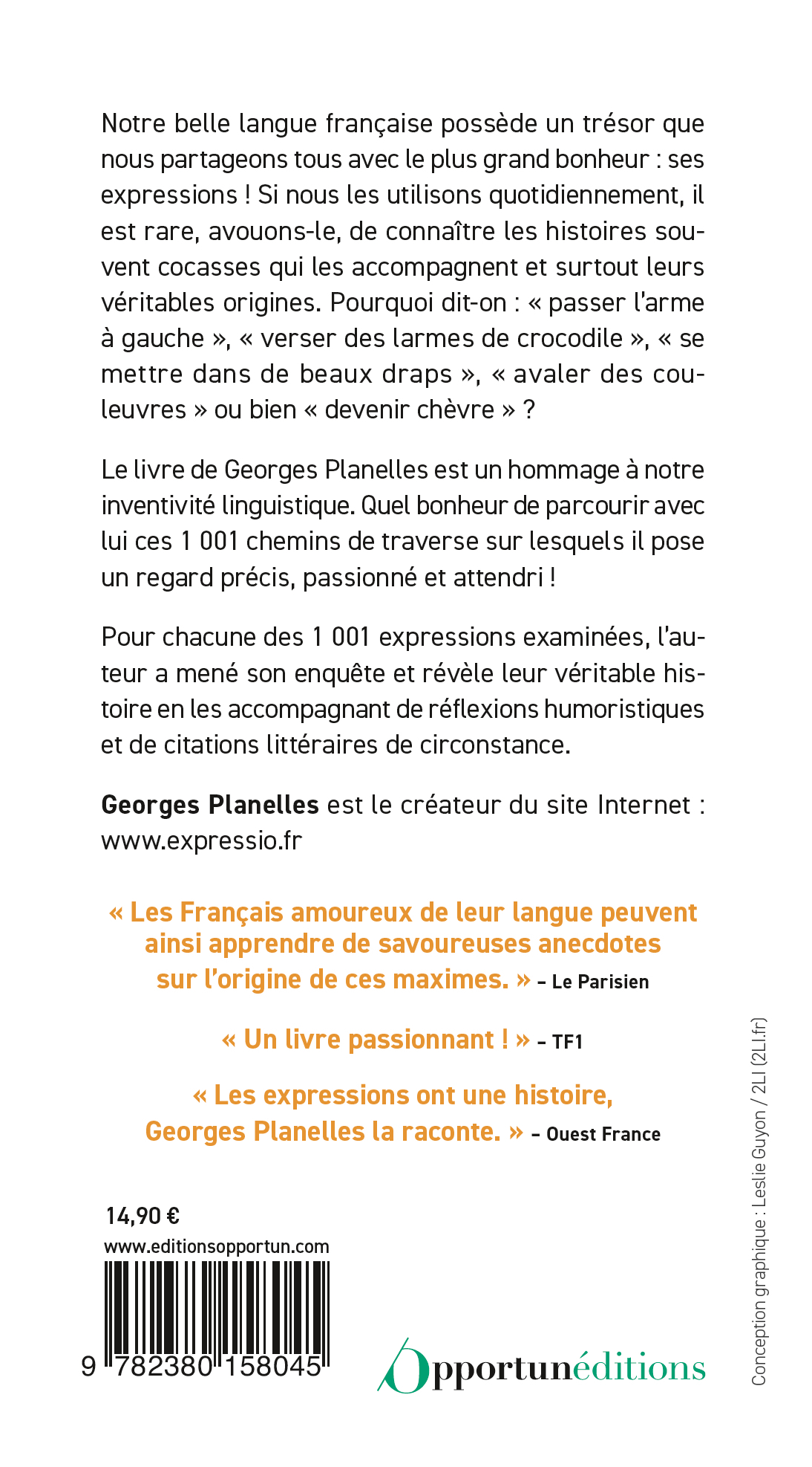 Les 1001 expressions préférées des français - Georges Planelles - OPPORTUN