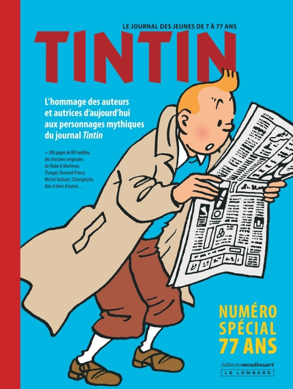 Journal Tintin - spécial 77 ans -  Collectif - LOMBARD