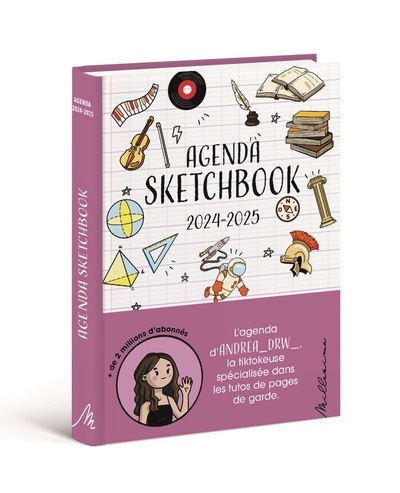 Agenda Sketchbook avec Andrea 2024-2025 -  Collectif - MILLESIMA