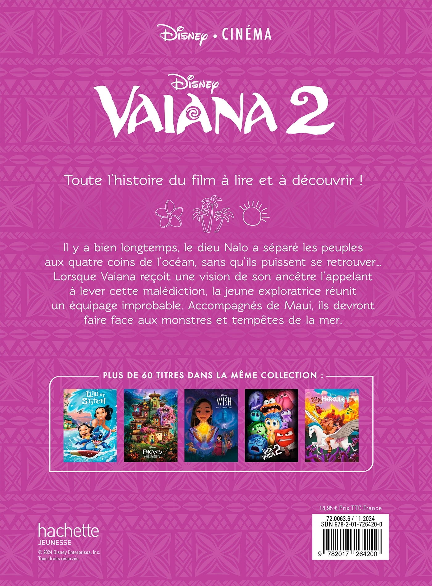 VAIANA 2 - Disney Cinéma - L'histoire du film - DISNEY PRINCESSES -  - DISNEY HACHETTE