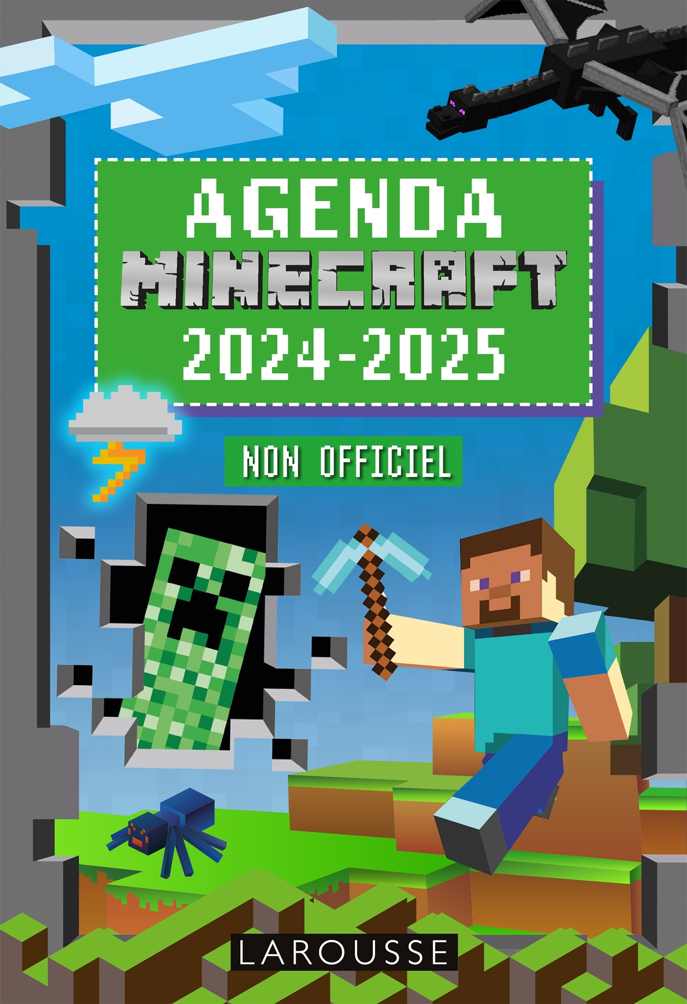 Agenda scolaire MINECRAFT 2024-2025 -  Collectif - LAROUSSE