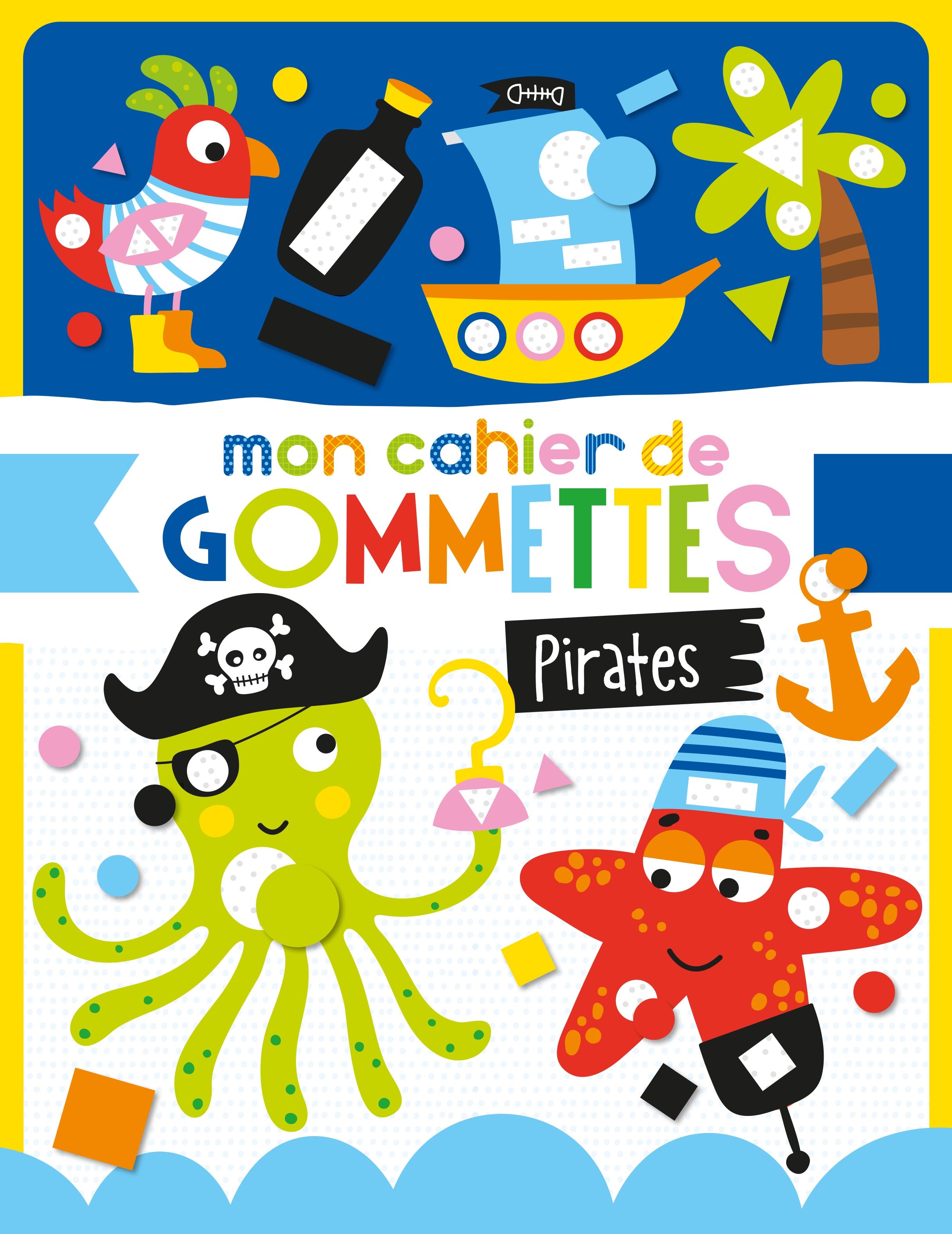 MON CAHIER DE GOMMETTES -  LES PIRATES -  Atelier Cloro - 1 2 3 SOLEIL