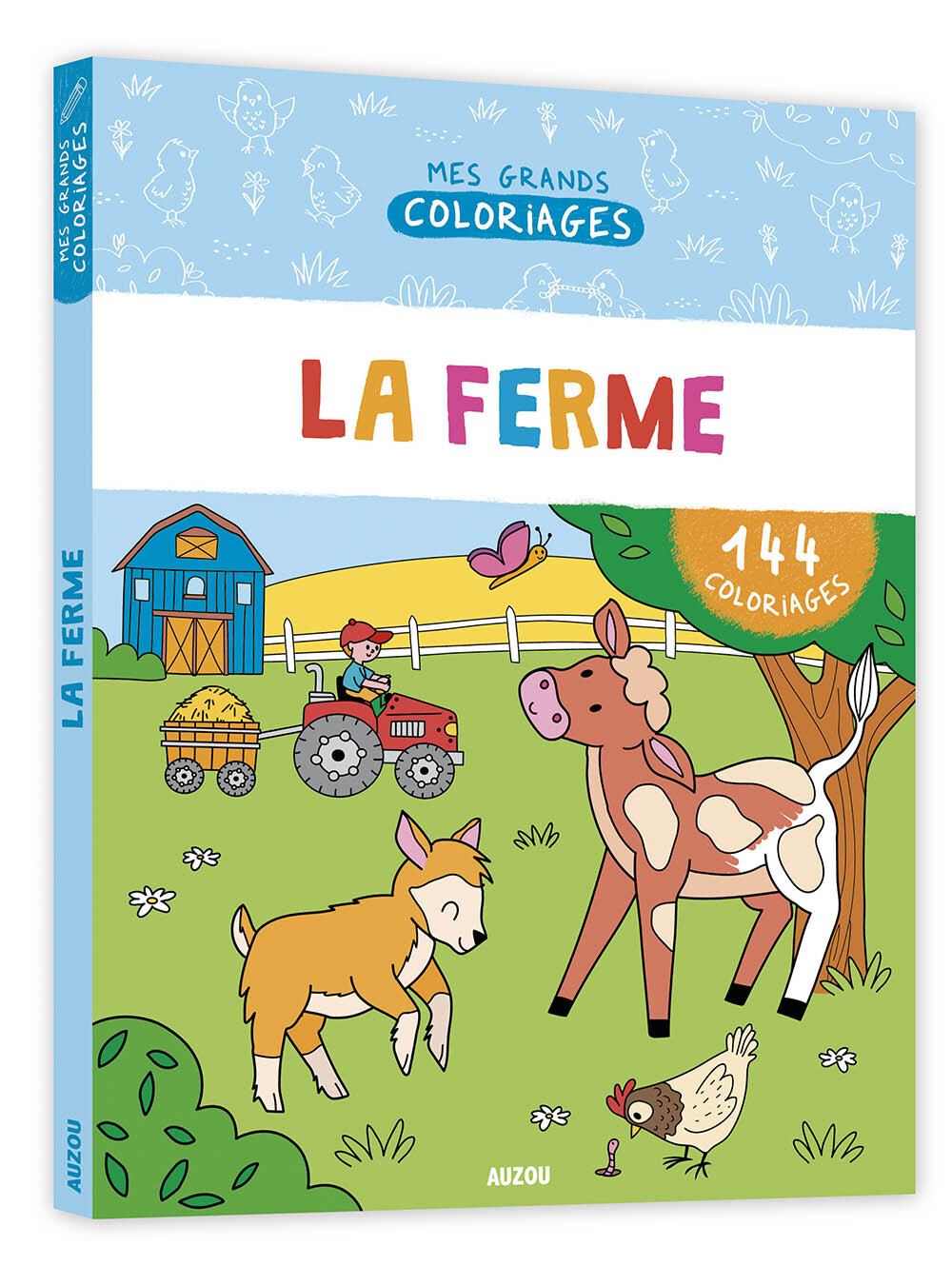 MES GRANDS COLORIAGES - LA FERME - Malu Lenzi - AUZOU