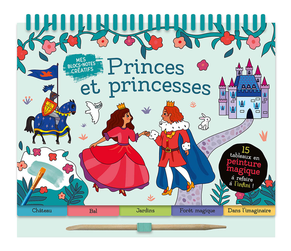 MES BLOCS-NOTES CRÉATIFS - PRINCES ET PRINCESSES - Amanda Enright - AUZOU