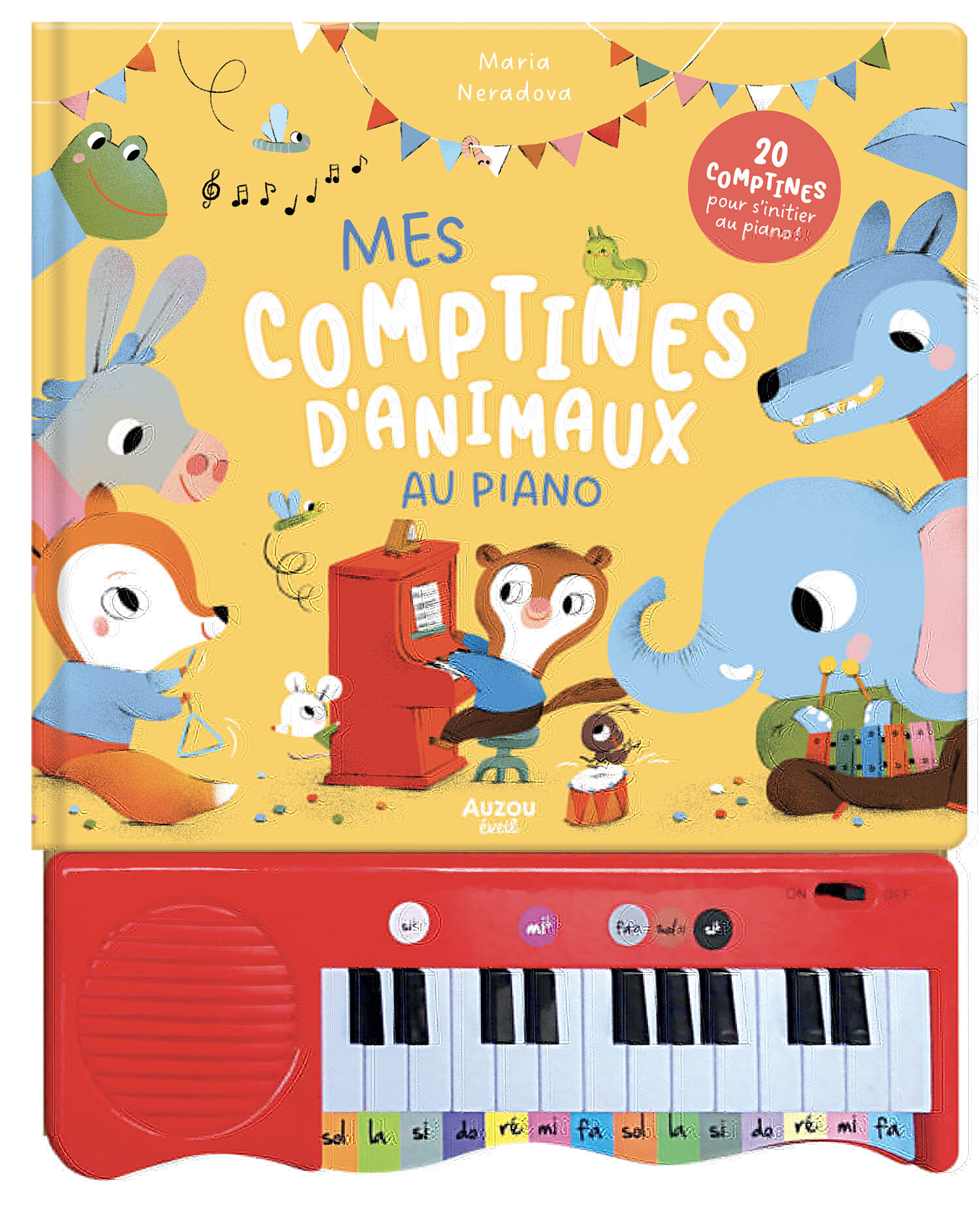 MON LIVRE PIANO - MES COMPTINES D'ANIMAUX AU PIANO - Maria Neradova - AUZOU