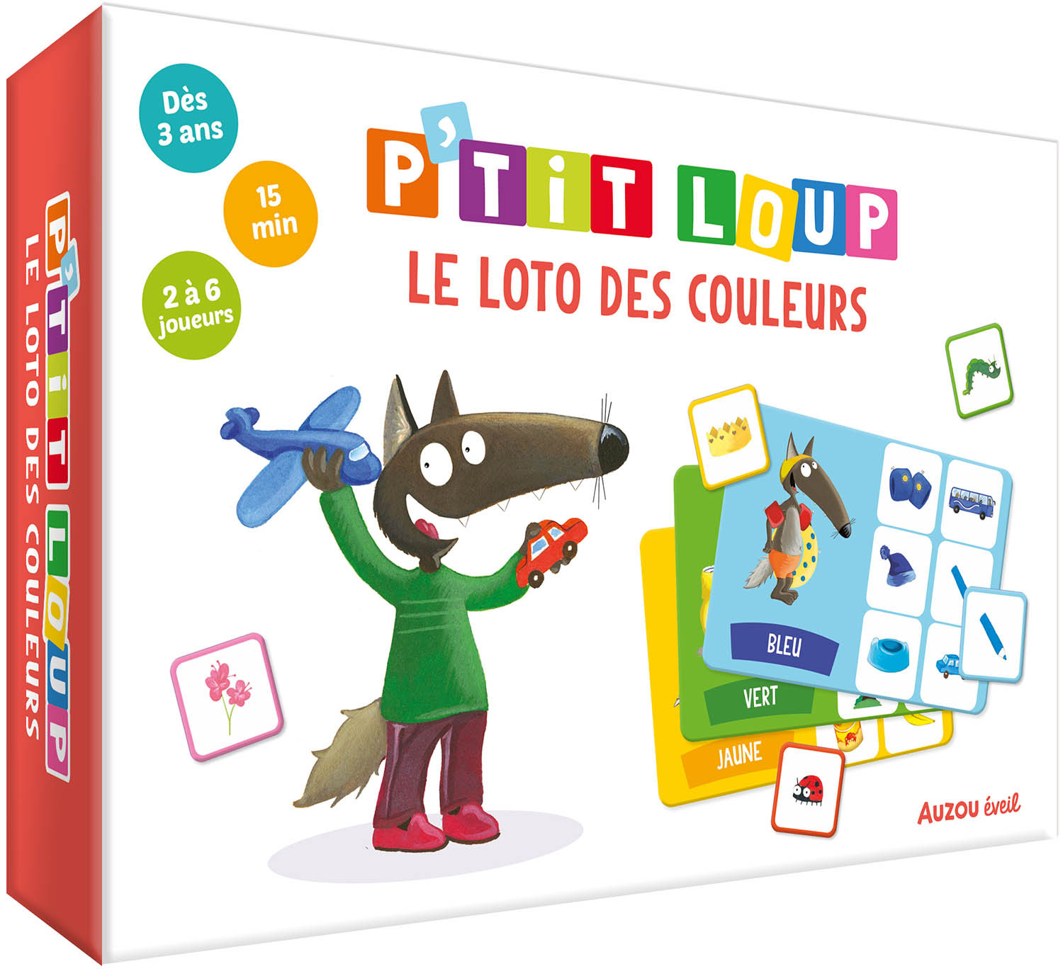 P'TITS JEUX - P'TIT LOUP - LE LOTO DES COULEURS - Orianne Lallemand - AUZOU