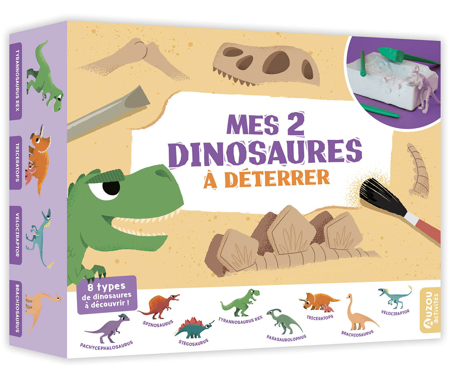 MES 2 DINOSAURES À DÉTERRER -  PESKIMO - AUZOU