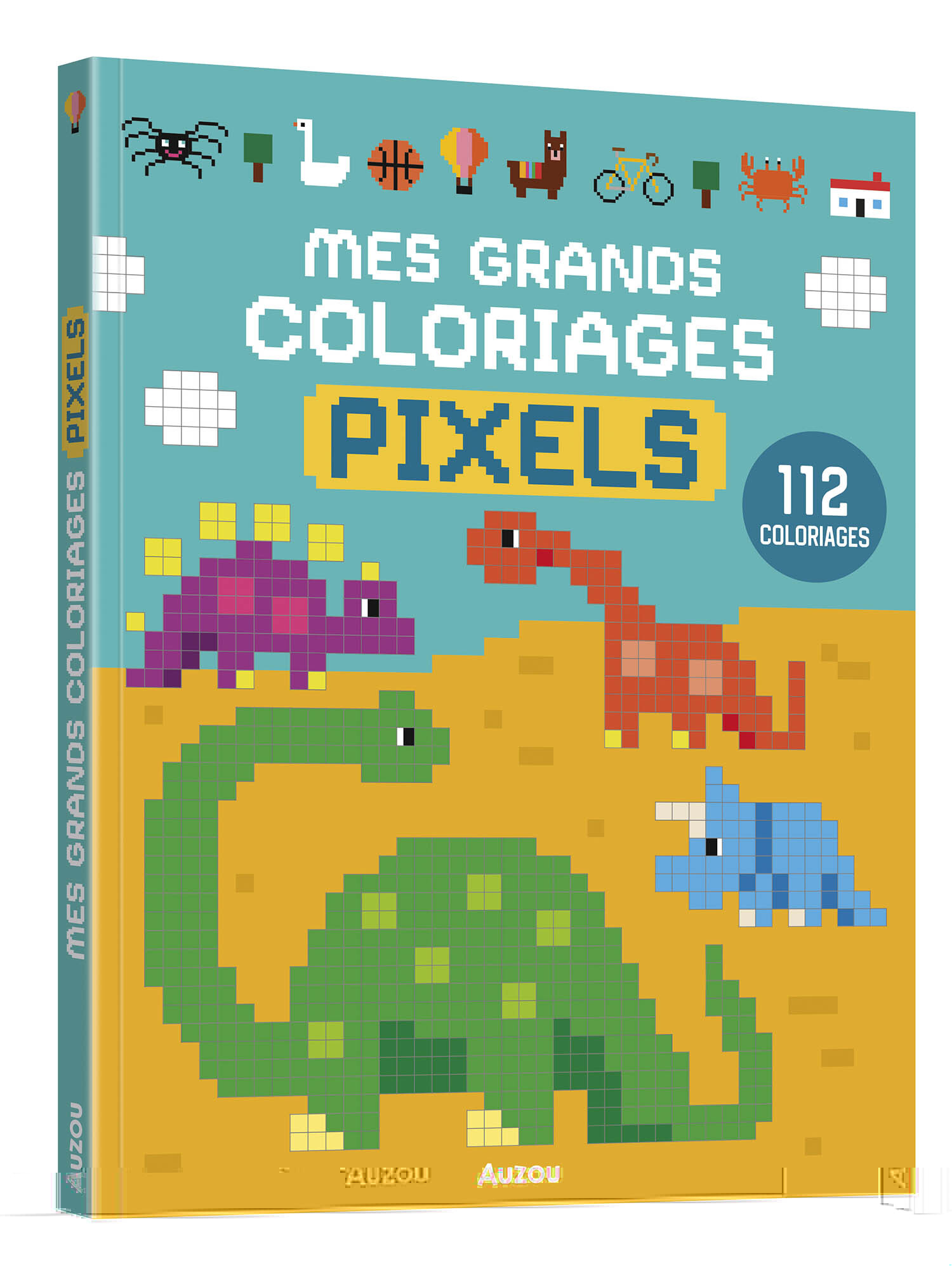 MES GRANDS COLORIAGES - PIXELS 2 -  PINTACHAN - AUZOU