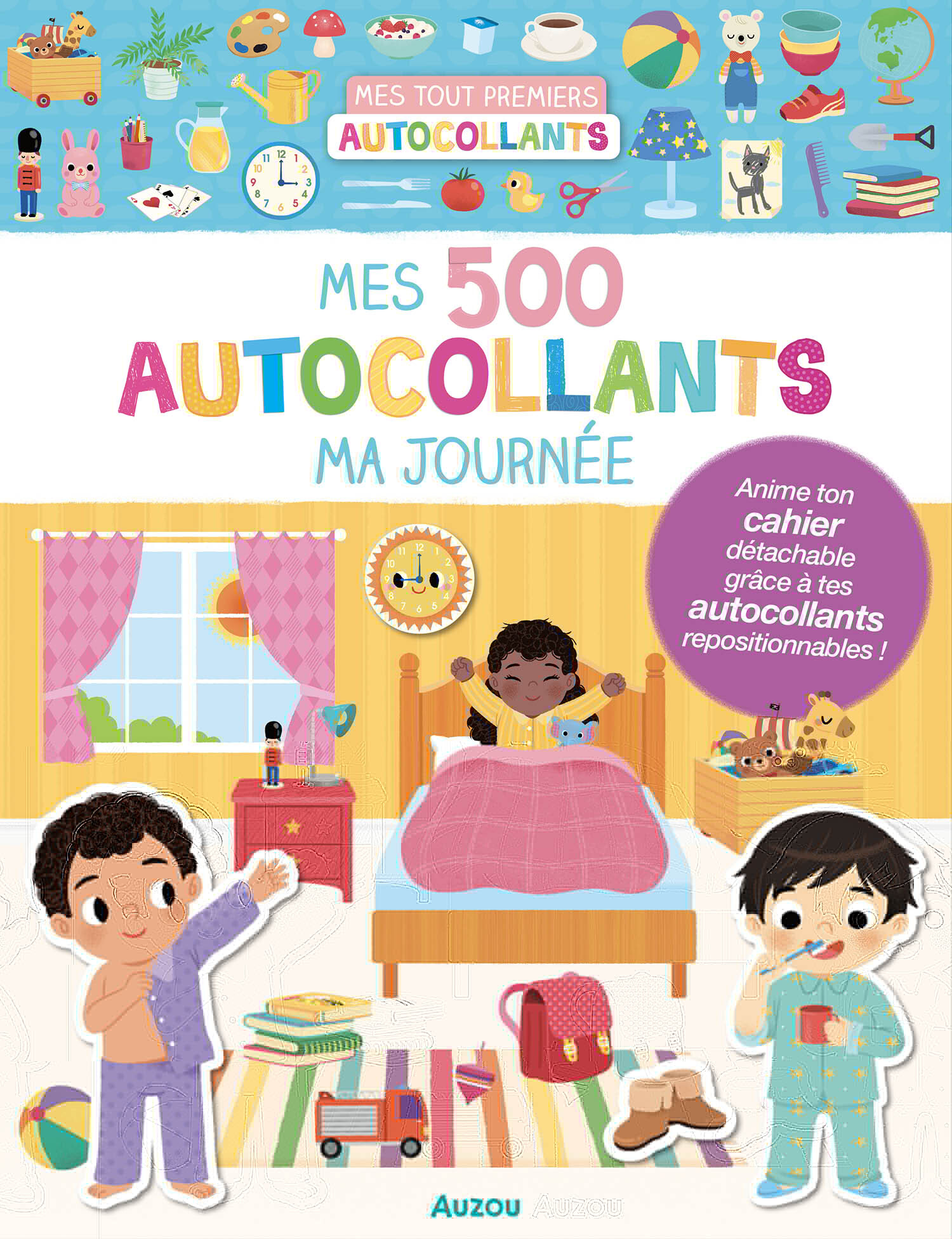 MES TOUT PREMIERS AUTOCOLLANTS - MES 500 AUTOCOLLANTS - MA JOURNÉE - Yi-Hsuan WU - AUZOU