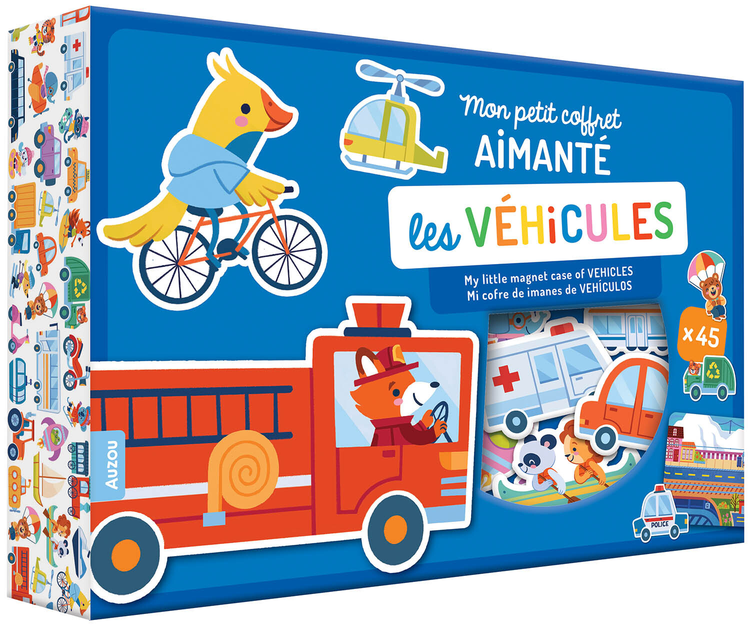 MON PETIT COFFRET AIMANTÉ - LES VÉHICULES - Maria Gabriela GAMA - AUZOU