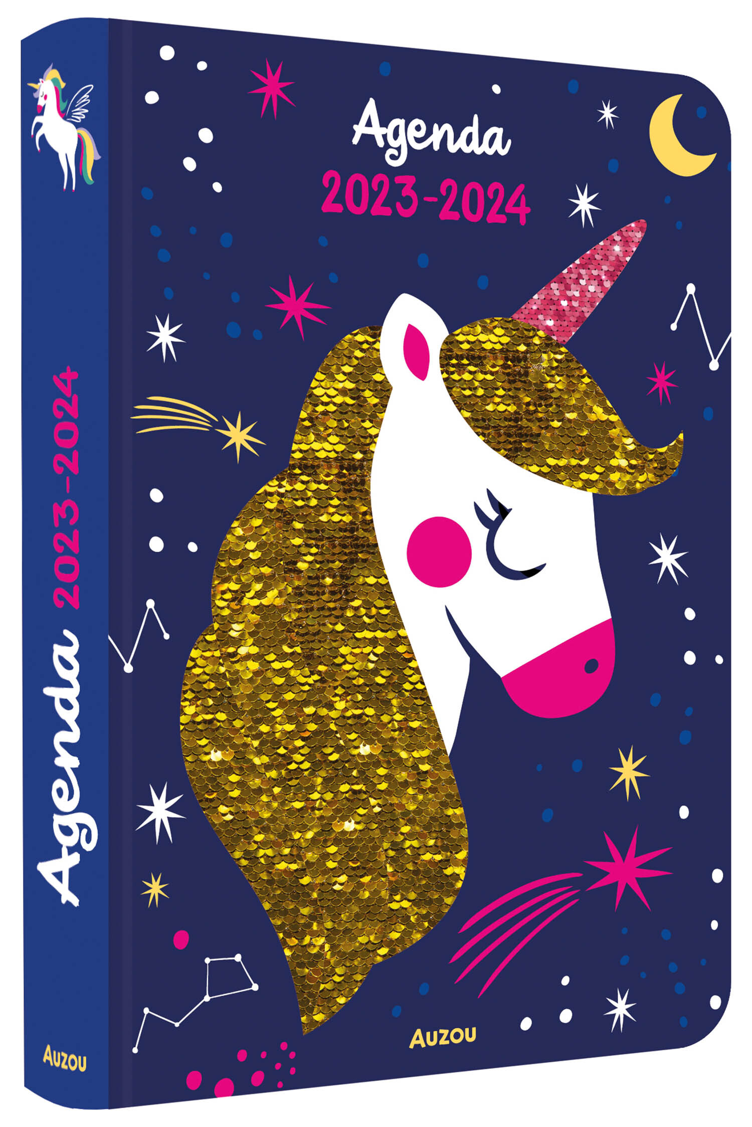 AGENDA LICORNE ET SEQUINS 2023-2024 -  Collectif - AUZOU