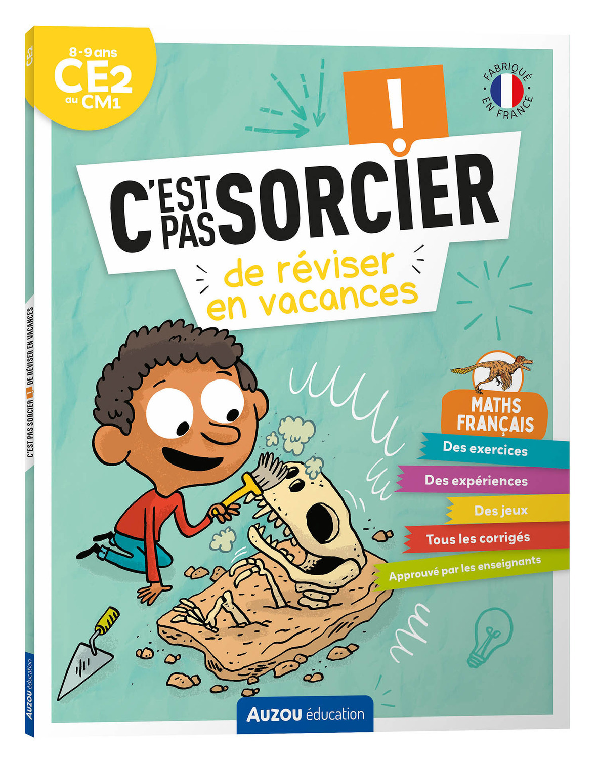 C'EST PAS SORCIER DE RÉVISER EN VACANCES - DU CE2 AU CM1 -  CAHIER DE VACANCES 2025 - Sarah Barthère - AUZOU