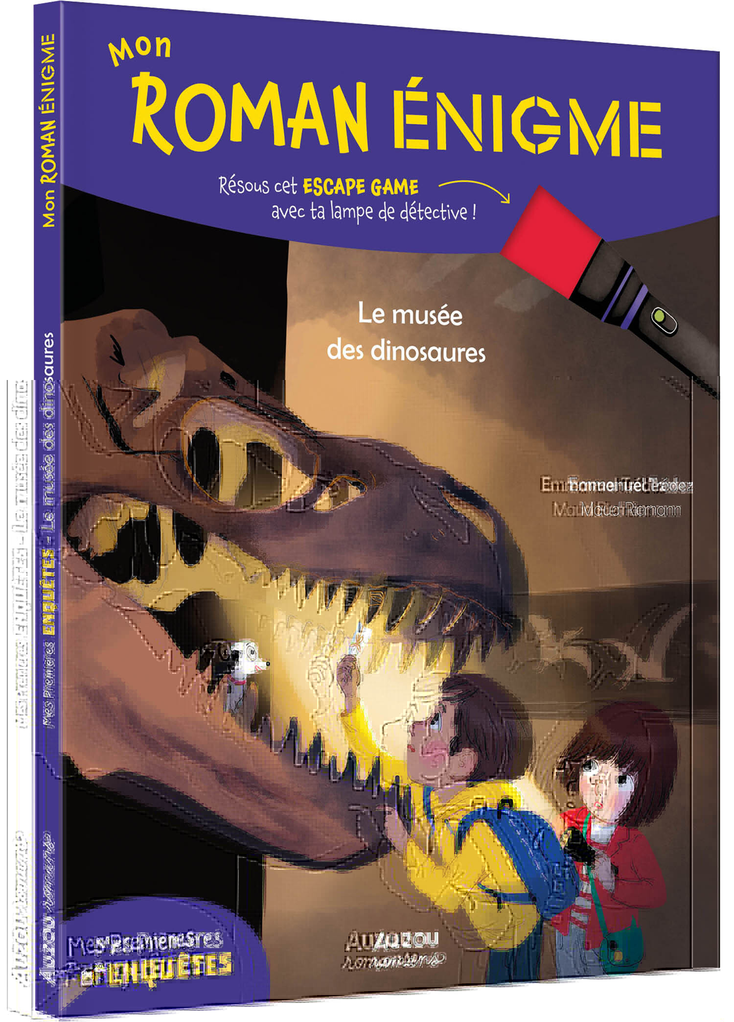 MON ROMAN ÉNIGME - MES PREMIÈRES ENQUÊTES : LE MUSÉE DES DINOSAURES -  TREDEZ Emmanuel - AUZOU