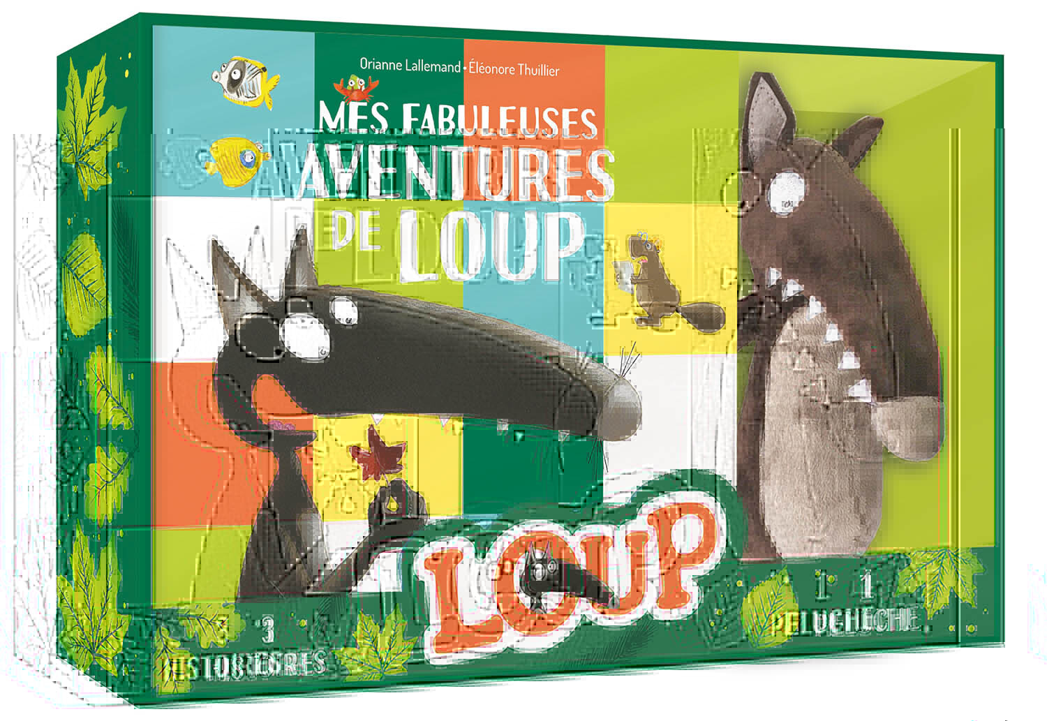 COFFRET LOUP - MES FABULEUSES AVENTURES DE LOUP - Orianne Lallemand - AUZOU