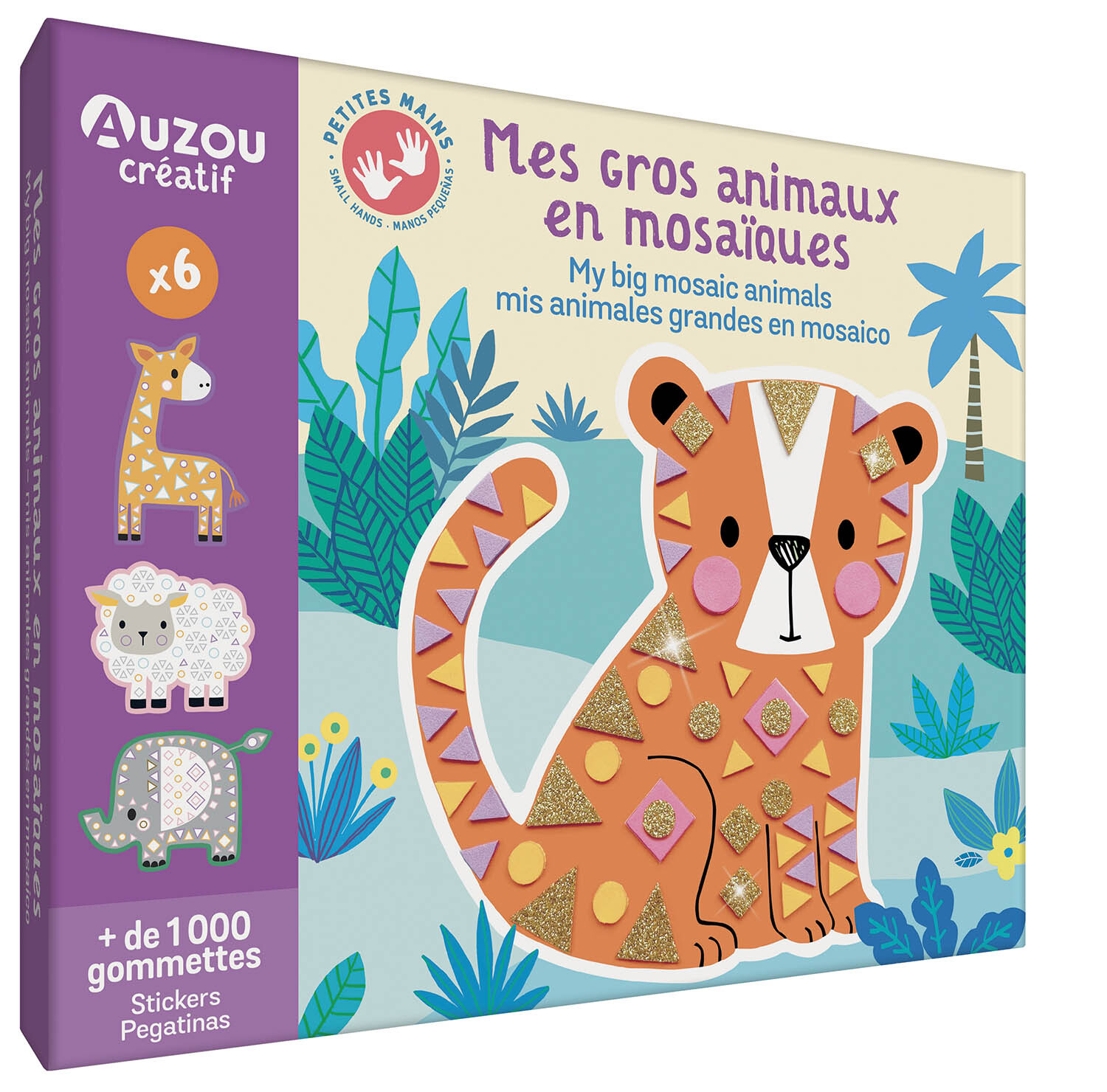 MON COFFRET D'ARTISTE - MES GROS ANIMAUX EN MOSAÏQUES - Wendy Kendall - AUZOU